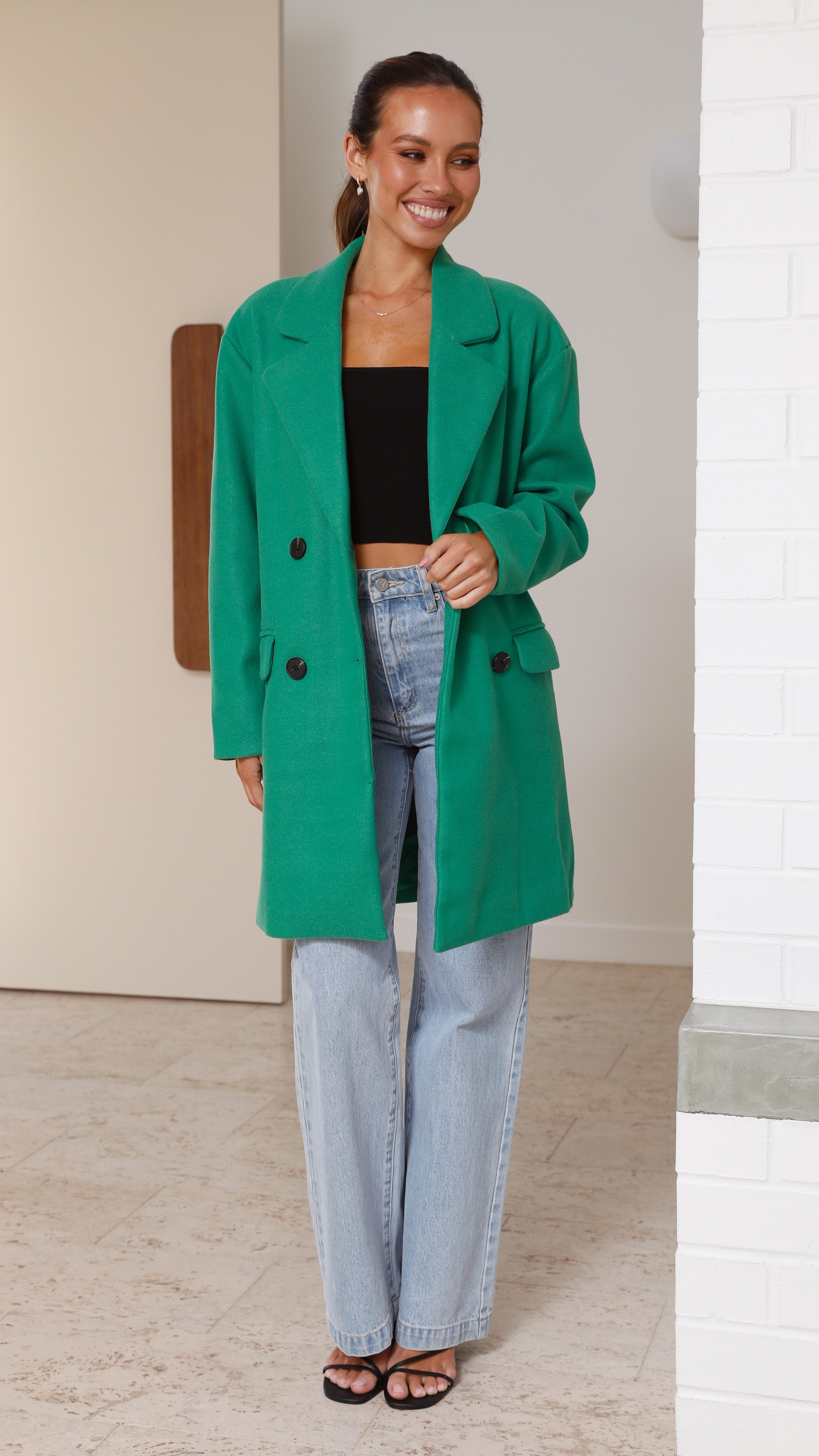 Odelya Jacket - Green-Sunshines Bliss