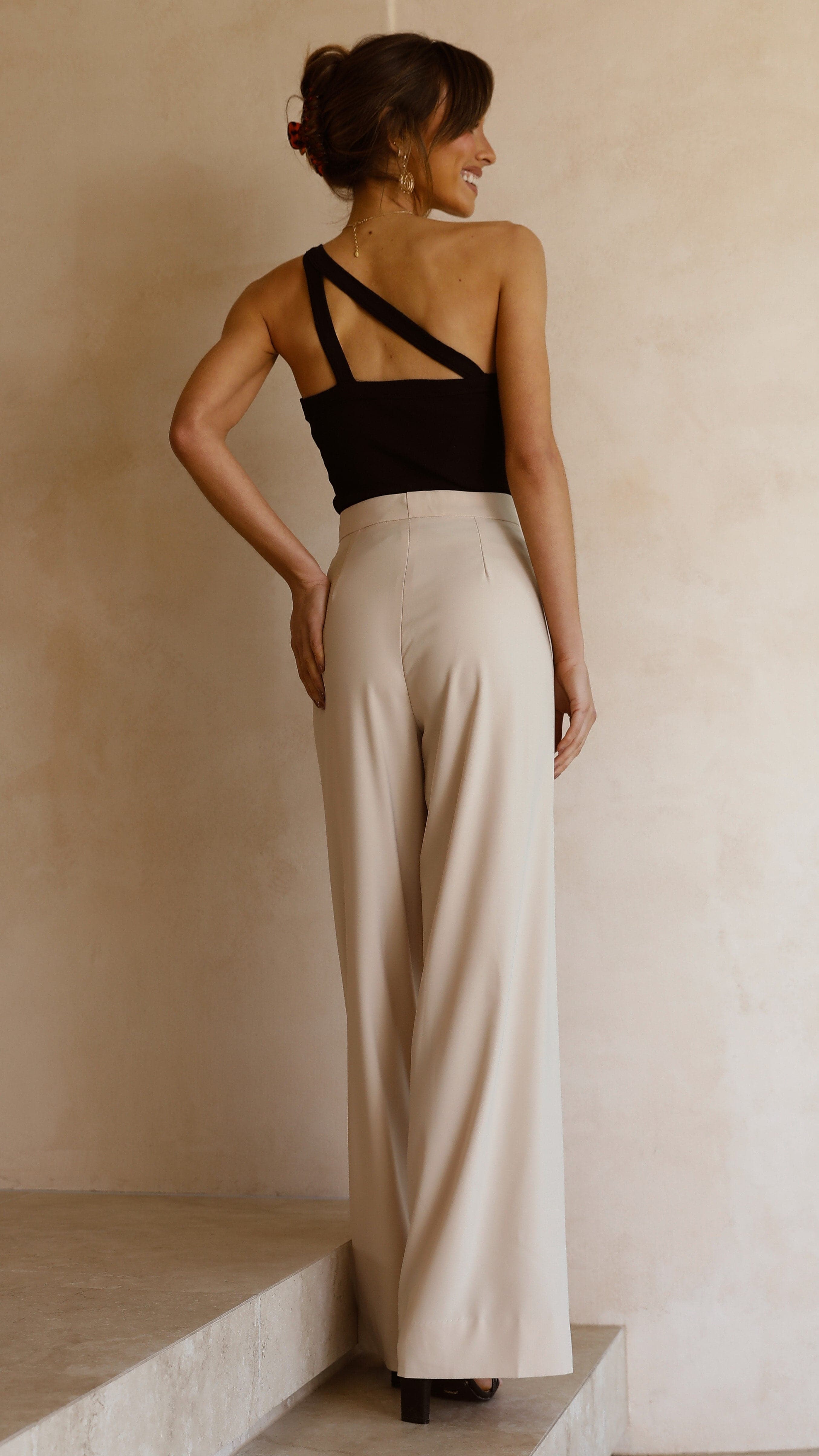 Hampton Pants - Beige-Sunshines Bliss