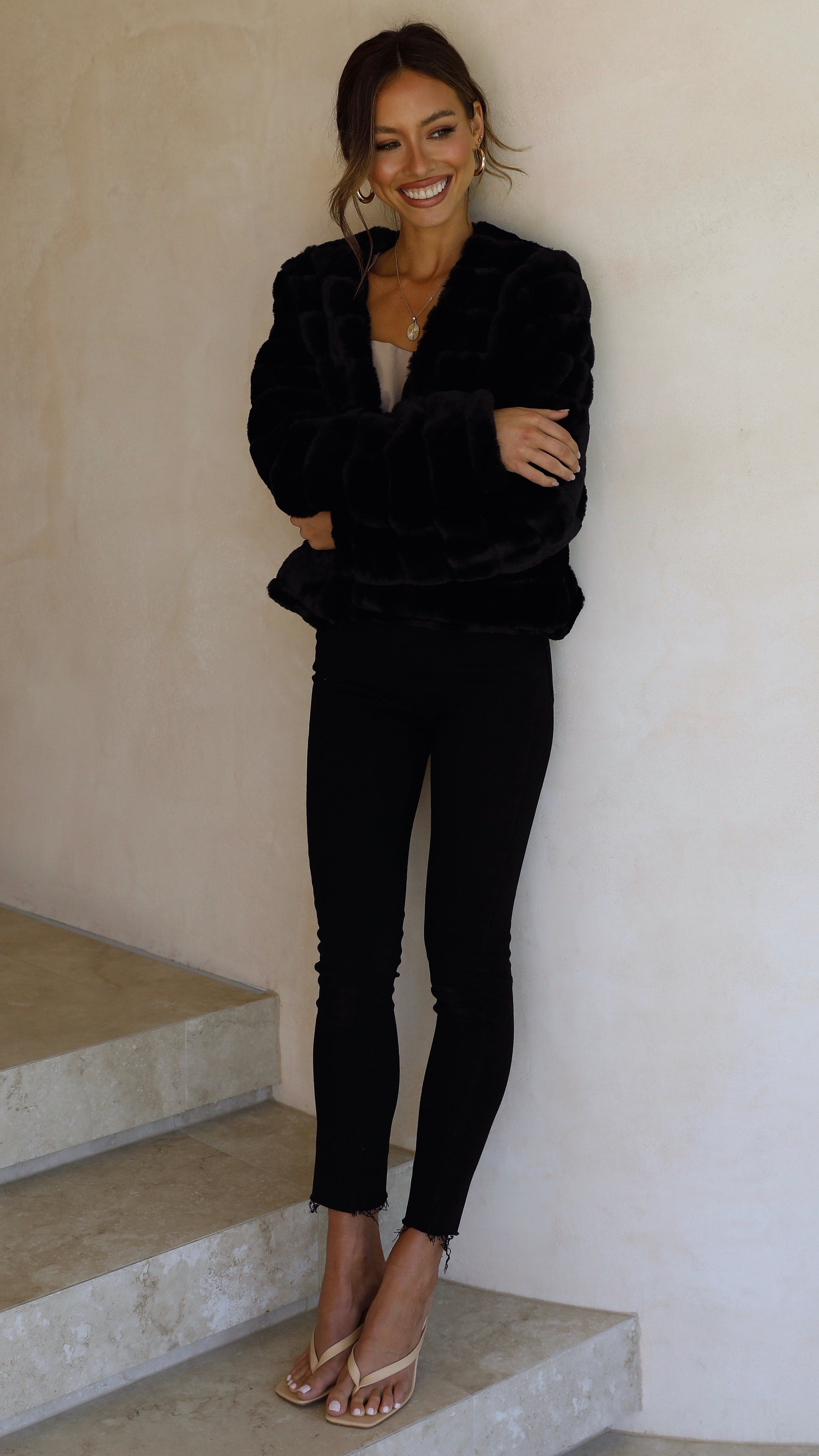 Tully Crop Jacket - Black-Sunshines Bliss