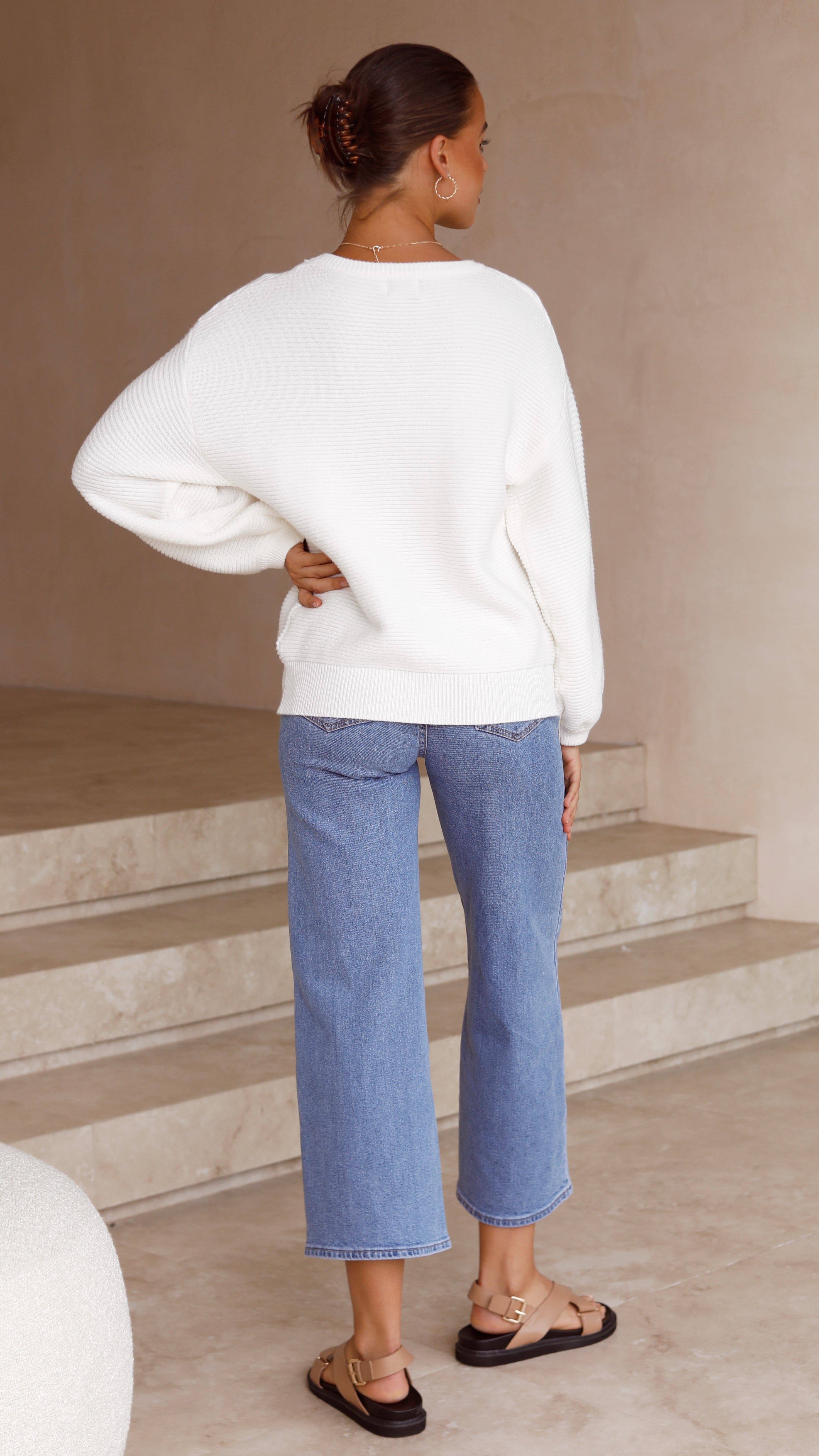 Carmel Knit - White-Sunshines Bliss