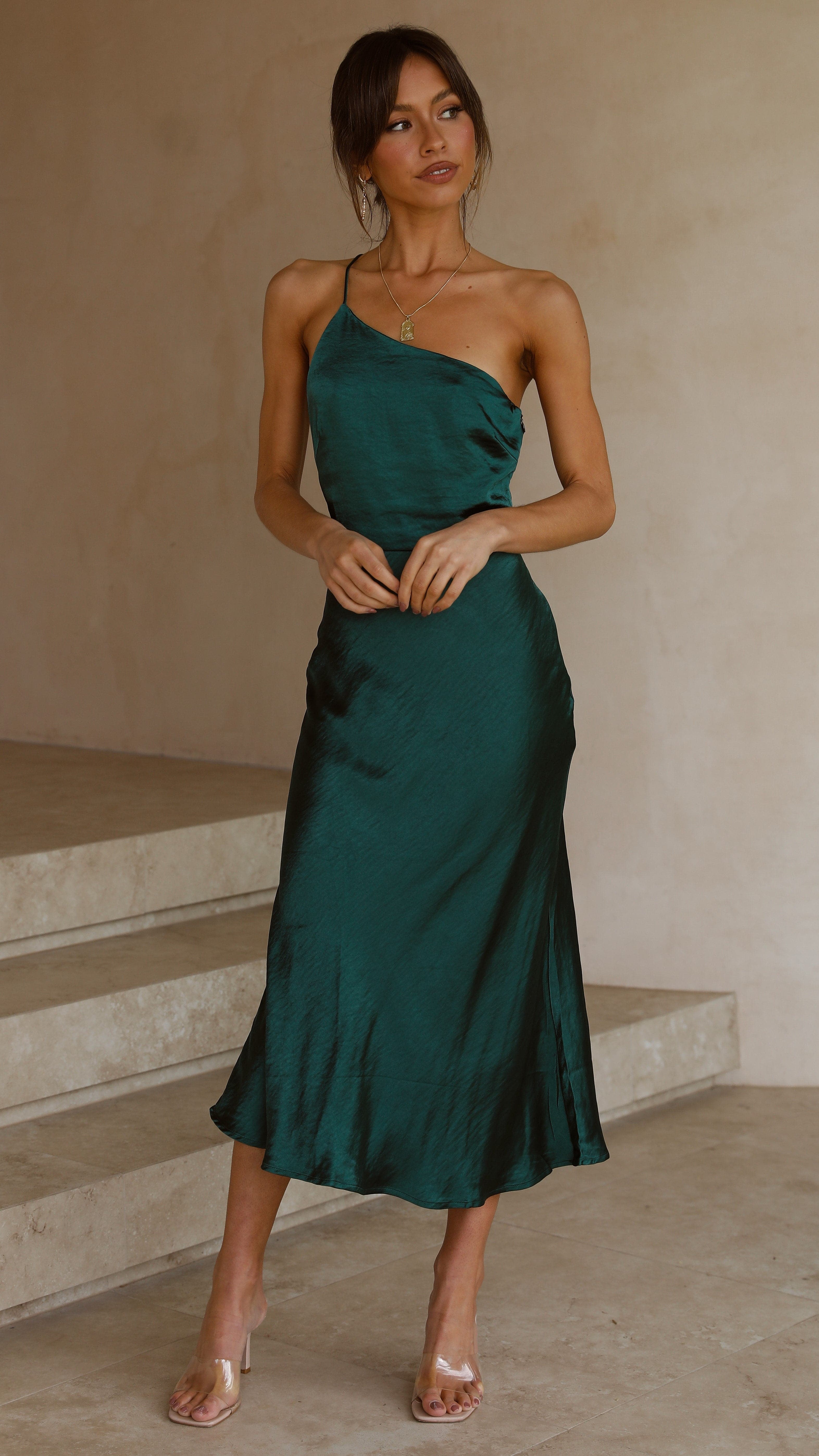 Kimbra Midi Dress - Emerald-Sunshines Bliss