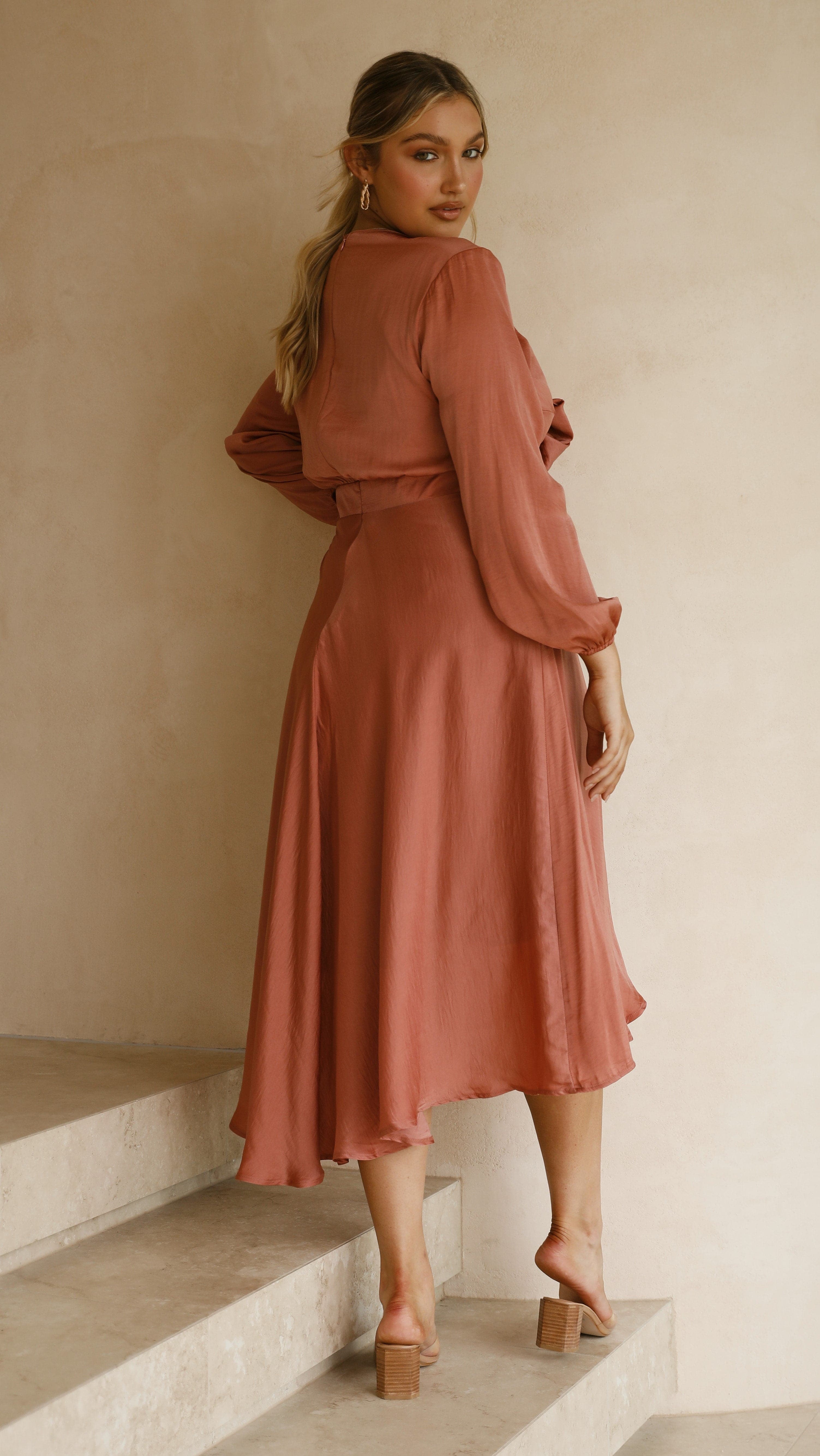 Starry Nights Dress - Baked Rose-Sunshines Bliss