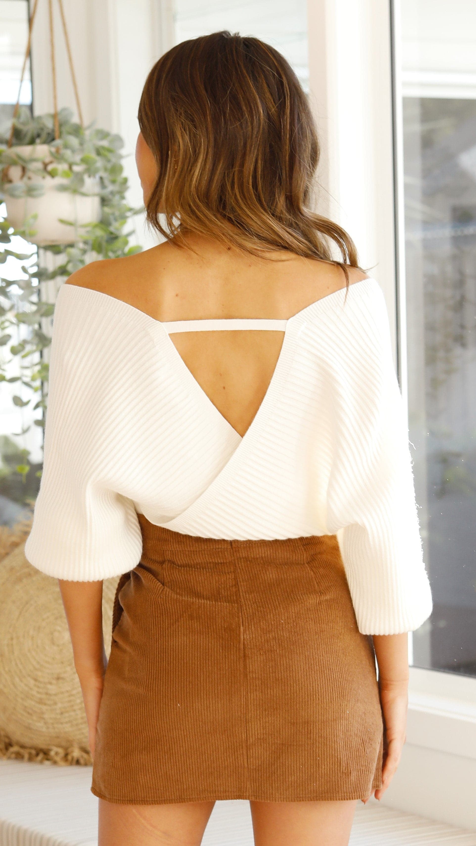 Posse Knit Top - White-Sunshines Bliss