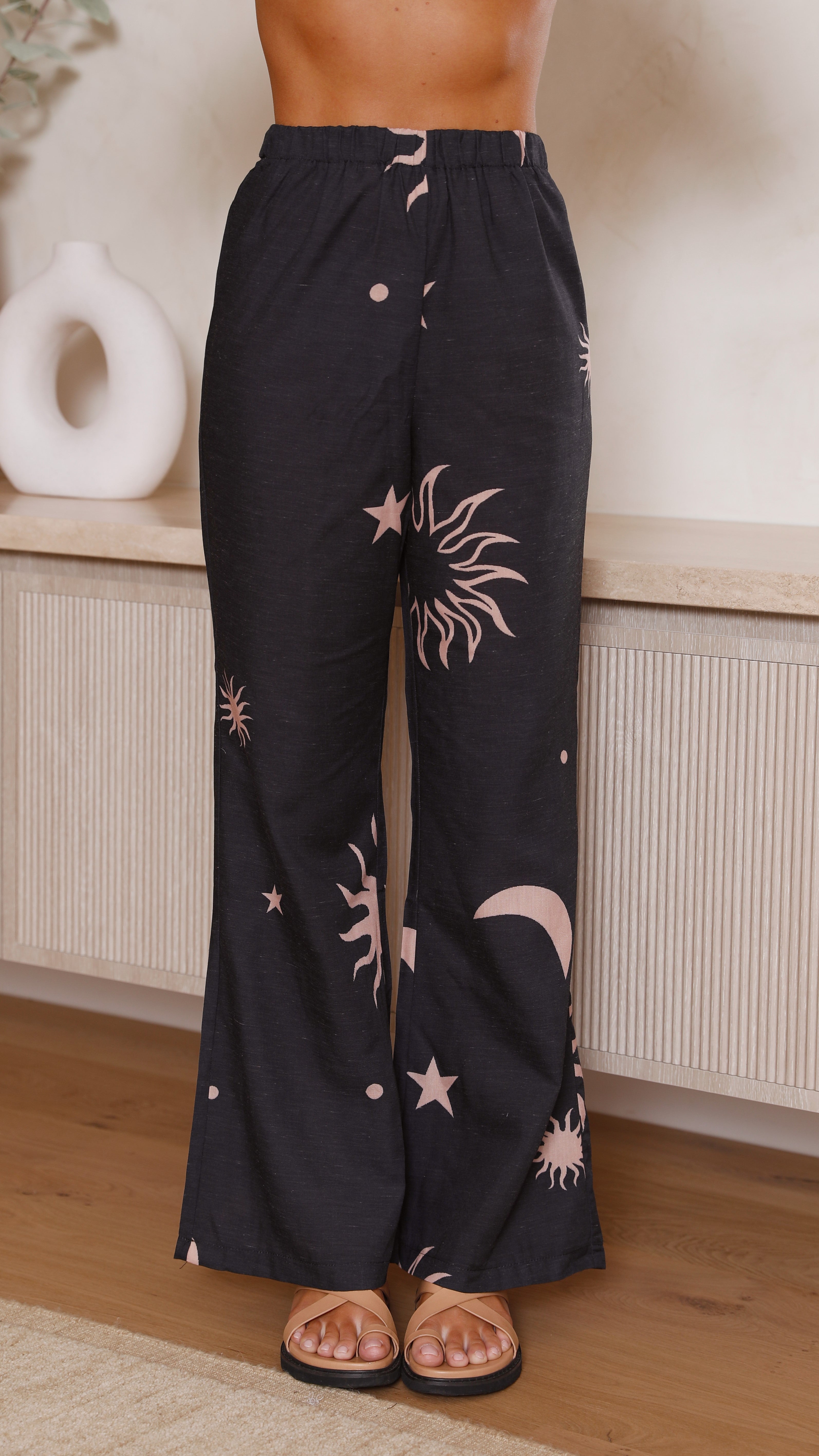 Twilight Button Up Shirt and Pants Set - Celestial Print-Sunshines Bliss