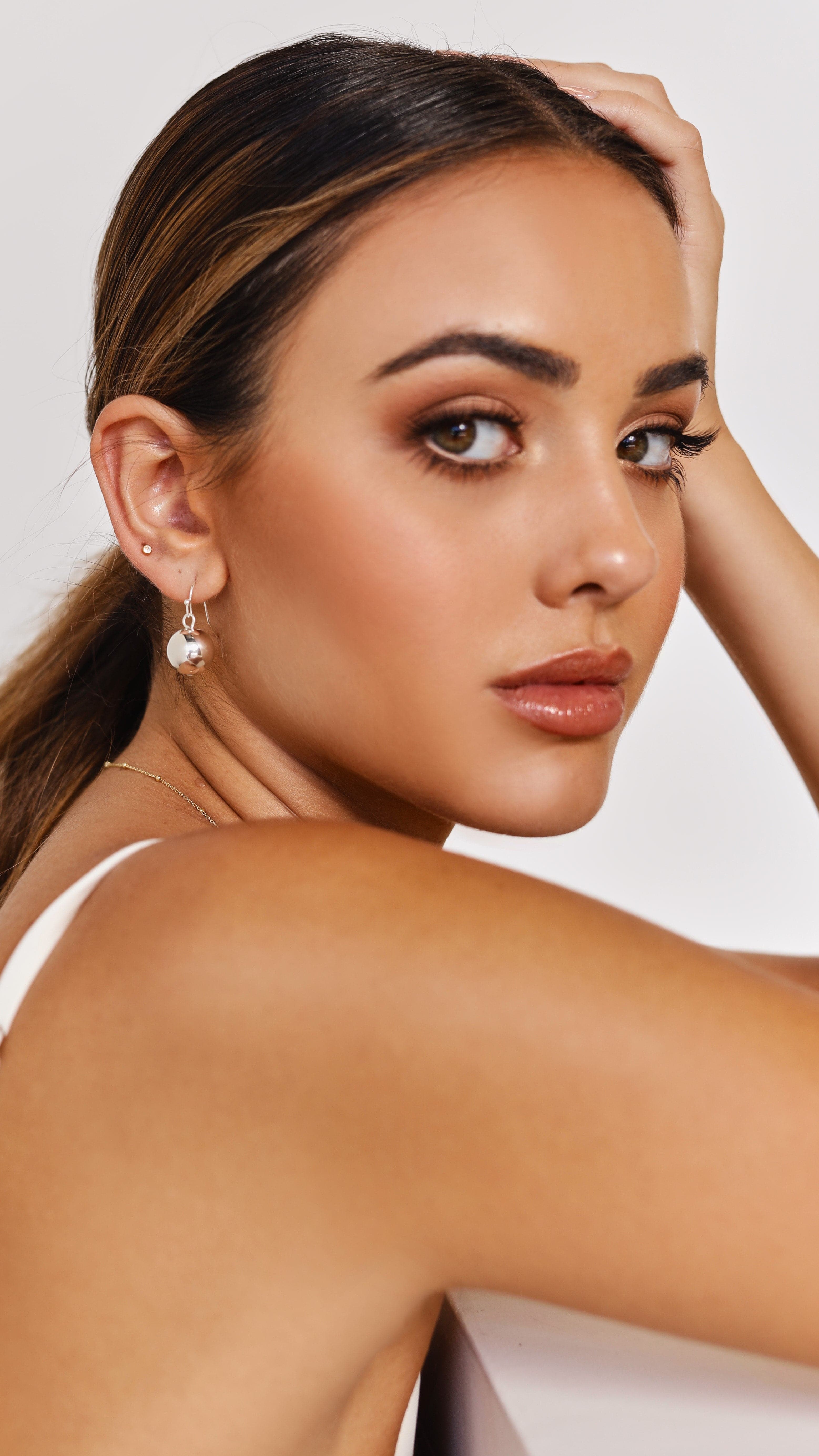 14mm Ball Earrings-Sunshines Bliss