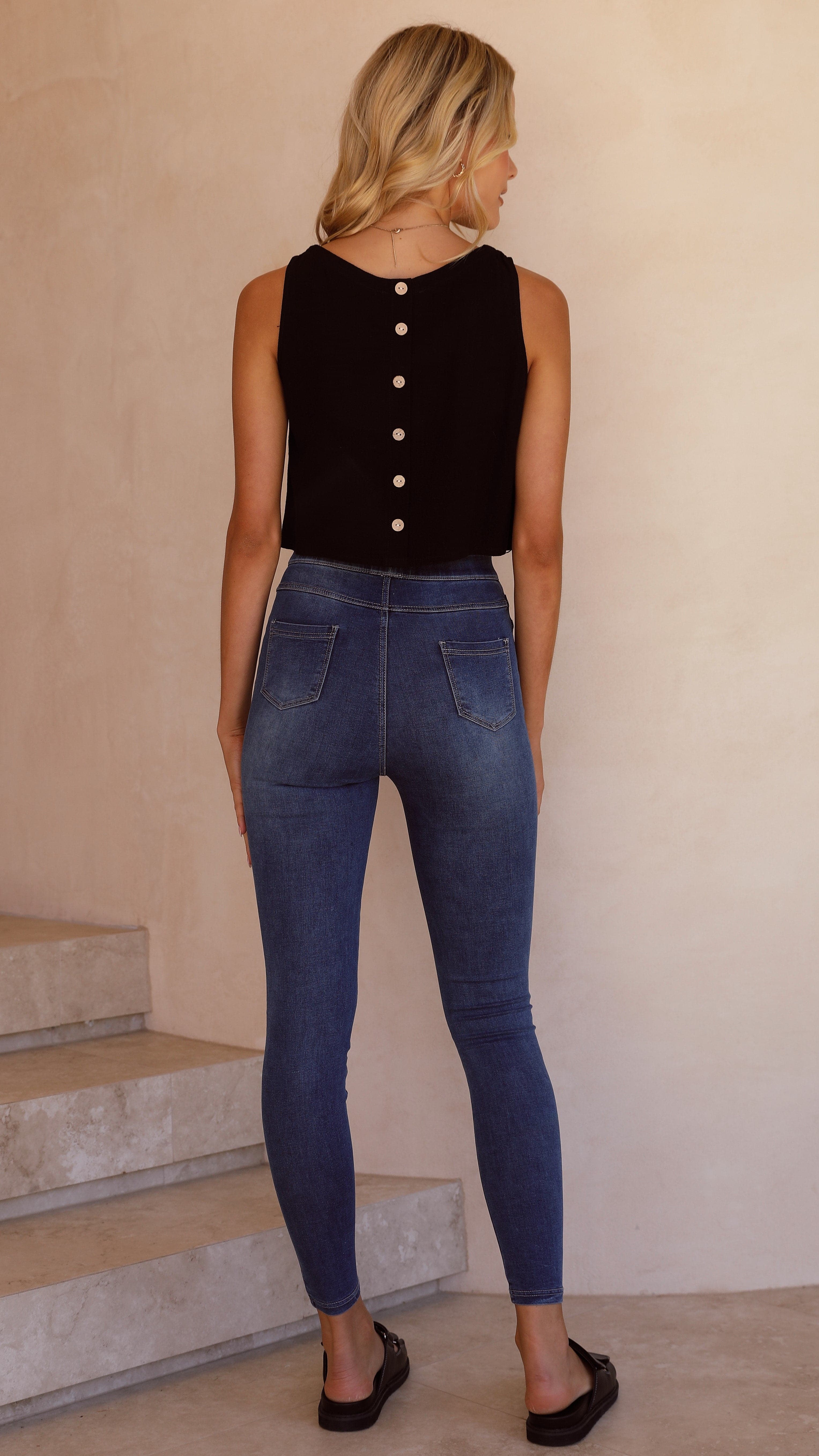 Betty Jeggings - Blue Denim-Sunshines Bliss