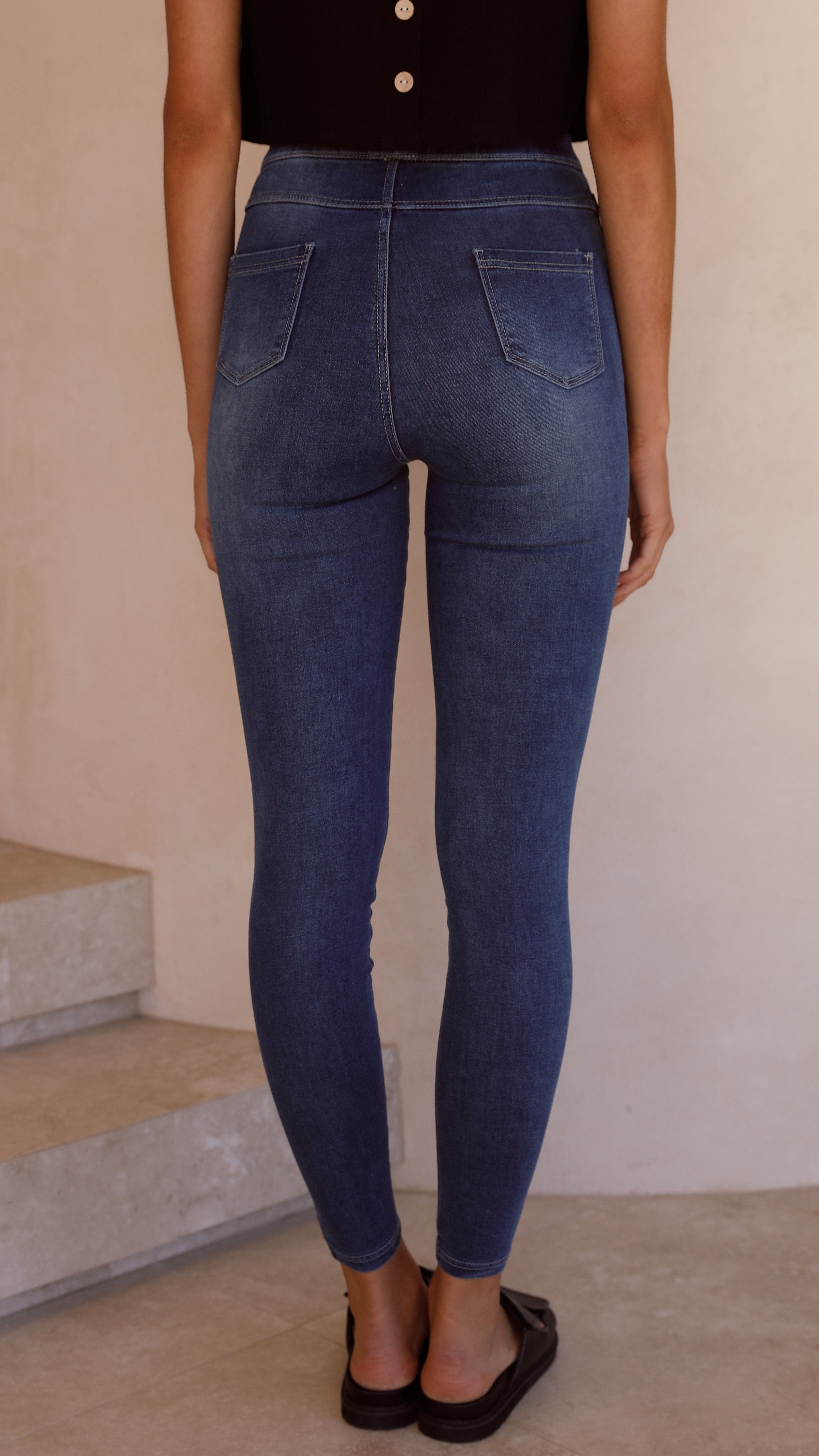 Betty Jeggings - Blue Denim-Sunshines Bliss