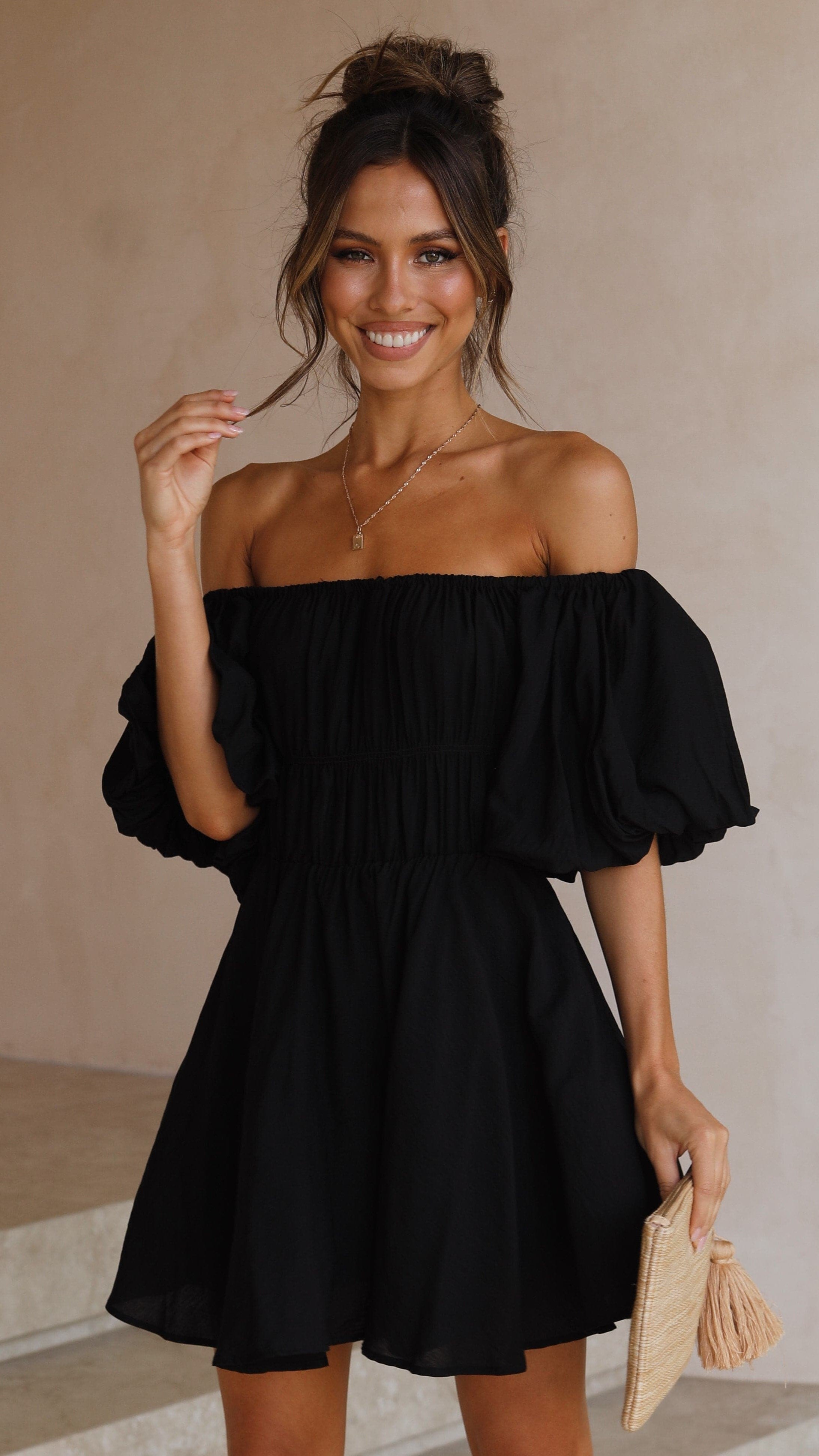 Adi Mini Dress - Black-Sunshines Bliss