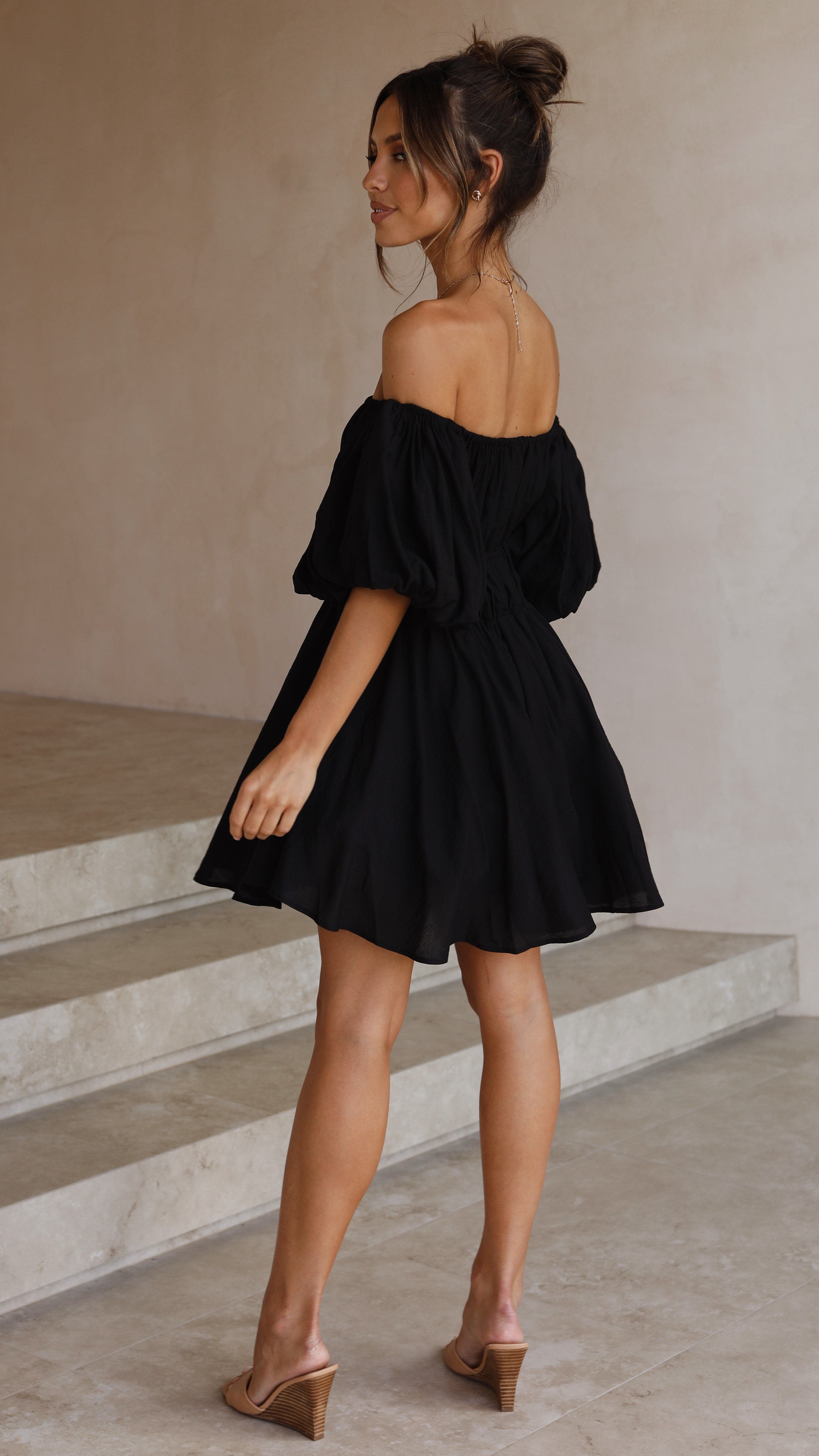 Adi Mini Dress - Black-Sunshines Bliss