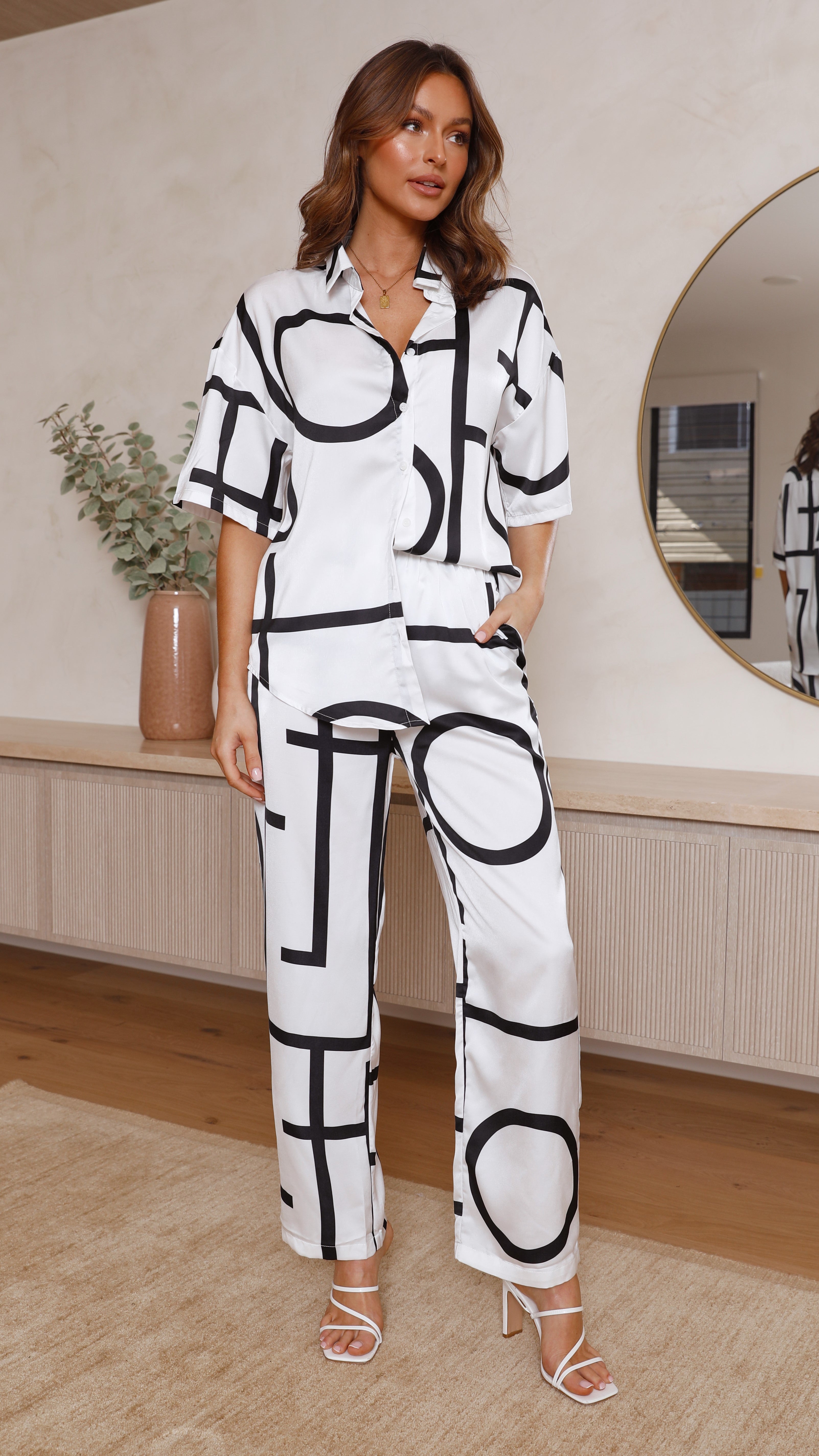 Darlah Pants - Black/White-Sunshines Bliss