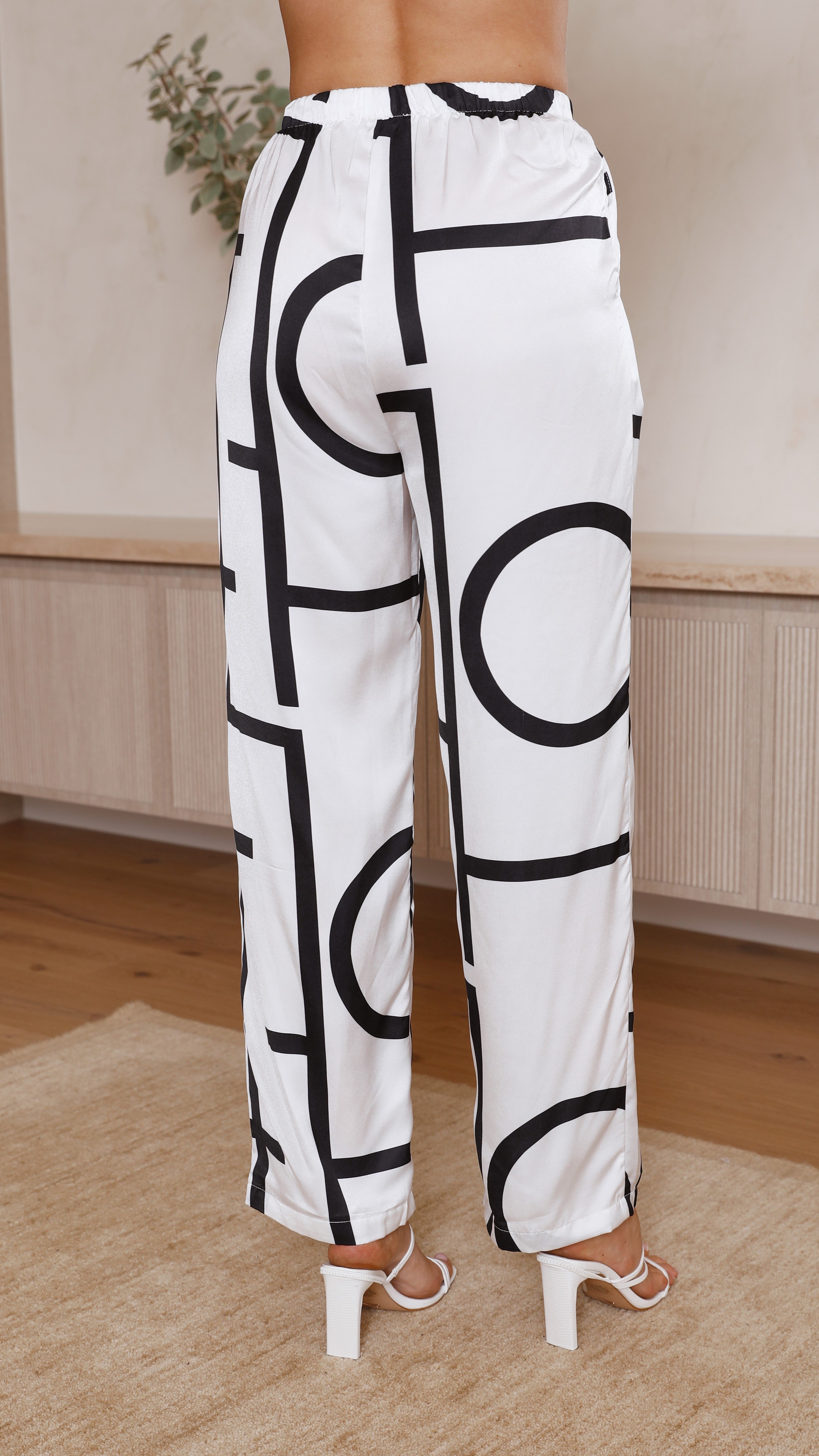 Darlah Pants - Black/White-Sunshines Bliss
