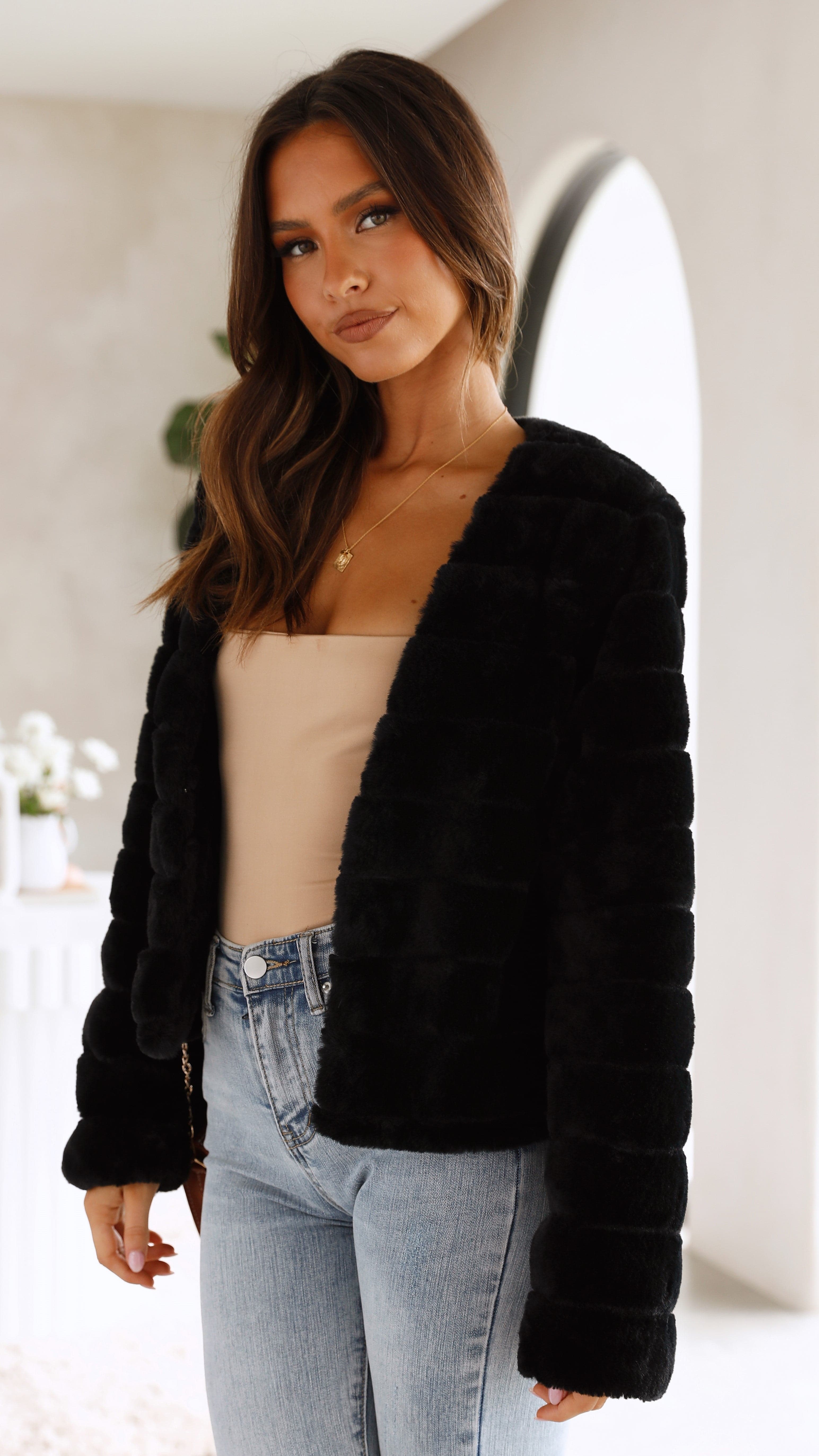 Tully Crop Jacket - Black-Sunshines Bliss