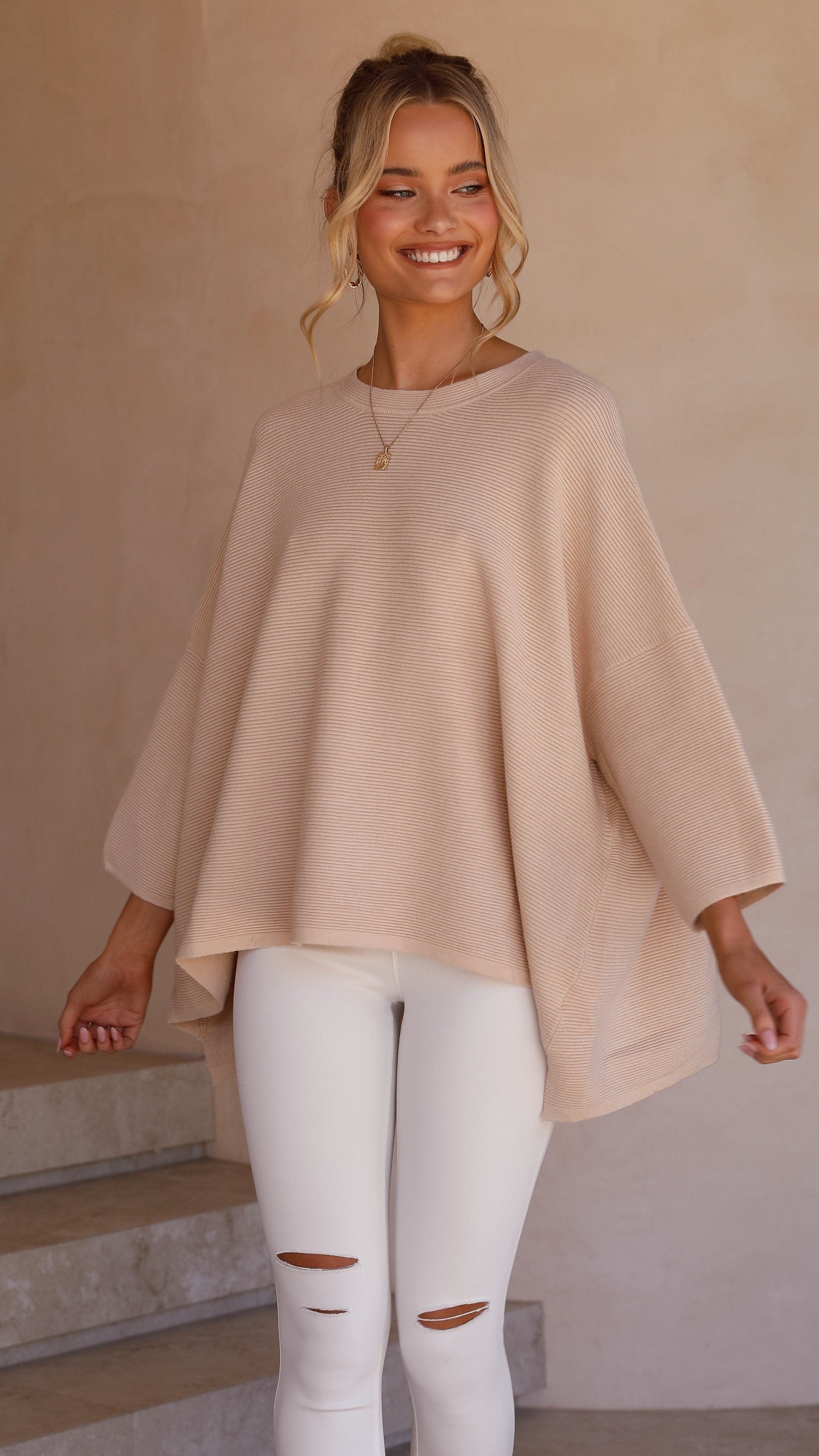 Whispers In The Moment Knit - Oatmeal-Sunshines Bliss