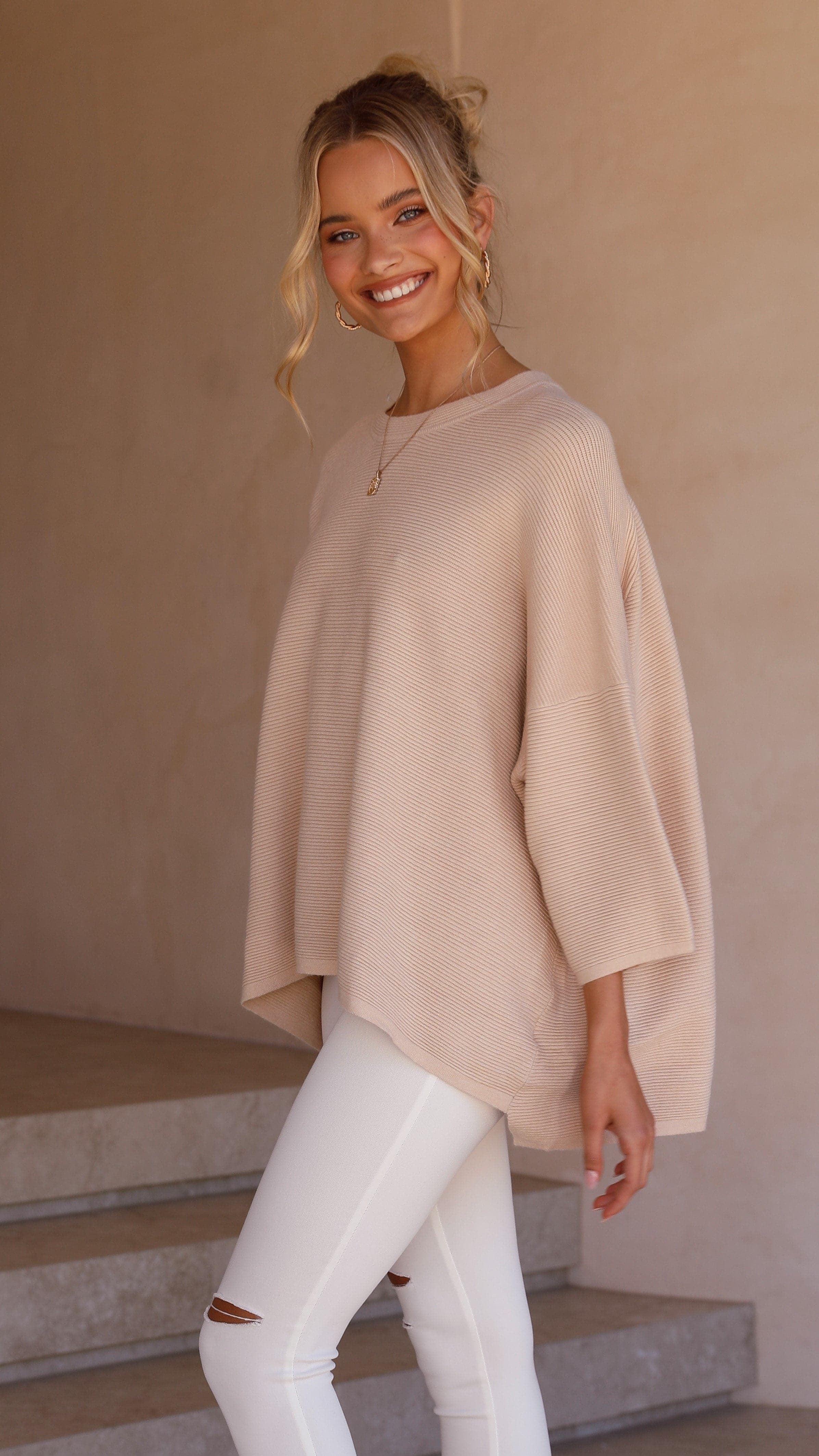 Whispers In The Moment Knit - Oatmeal-Sunshines Bliss