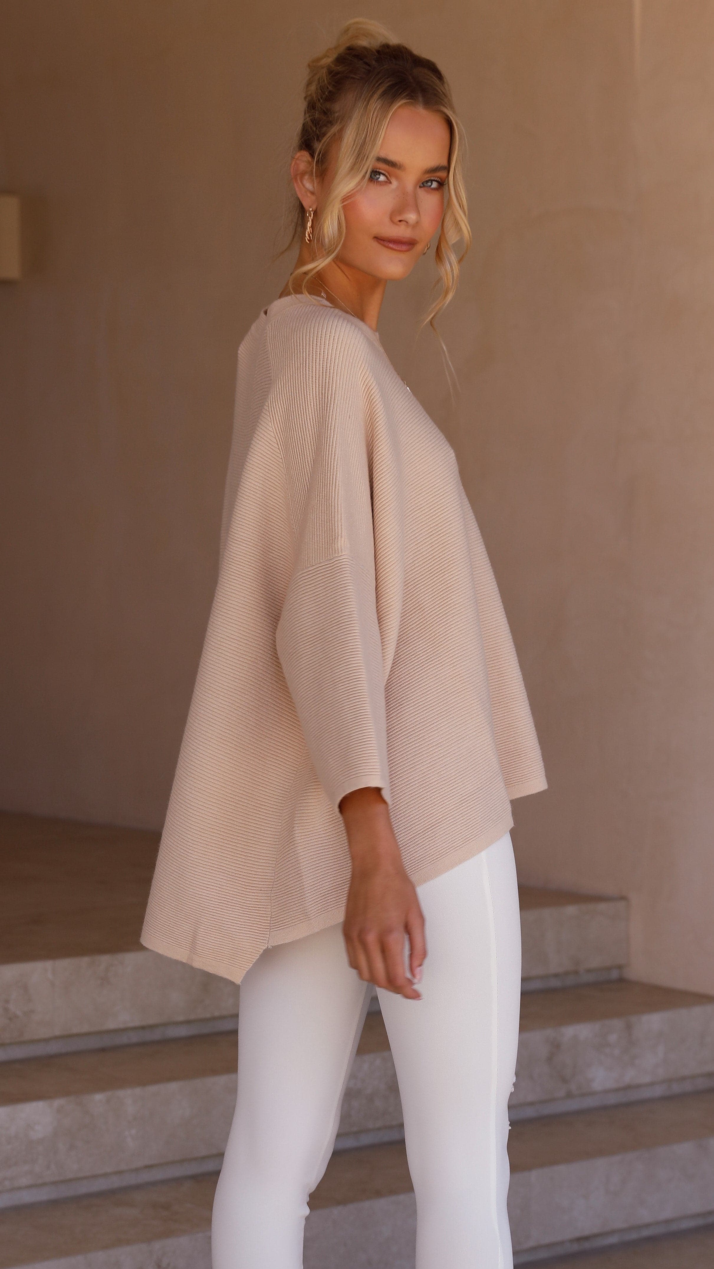 Whispers In The Moment Knit - Oatmeal-Sunshines Bliss