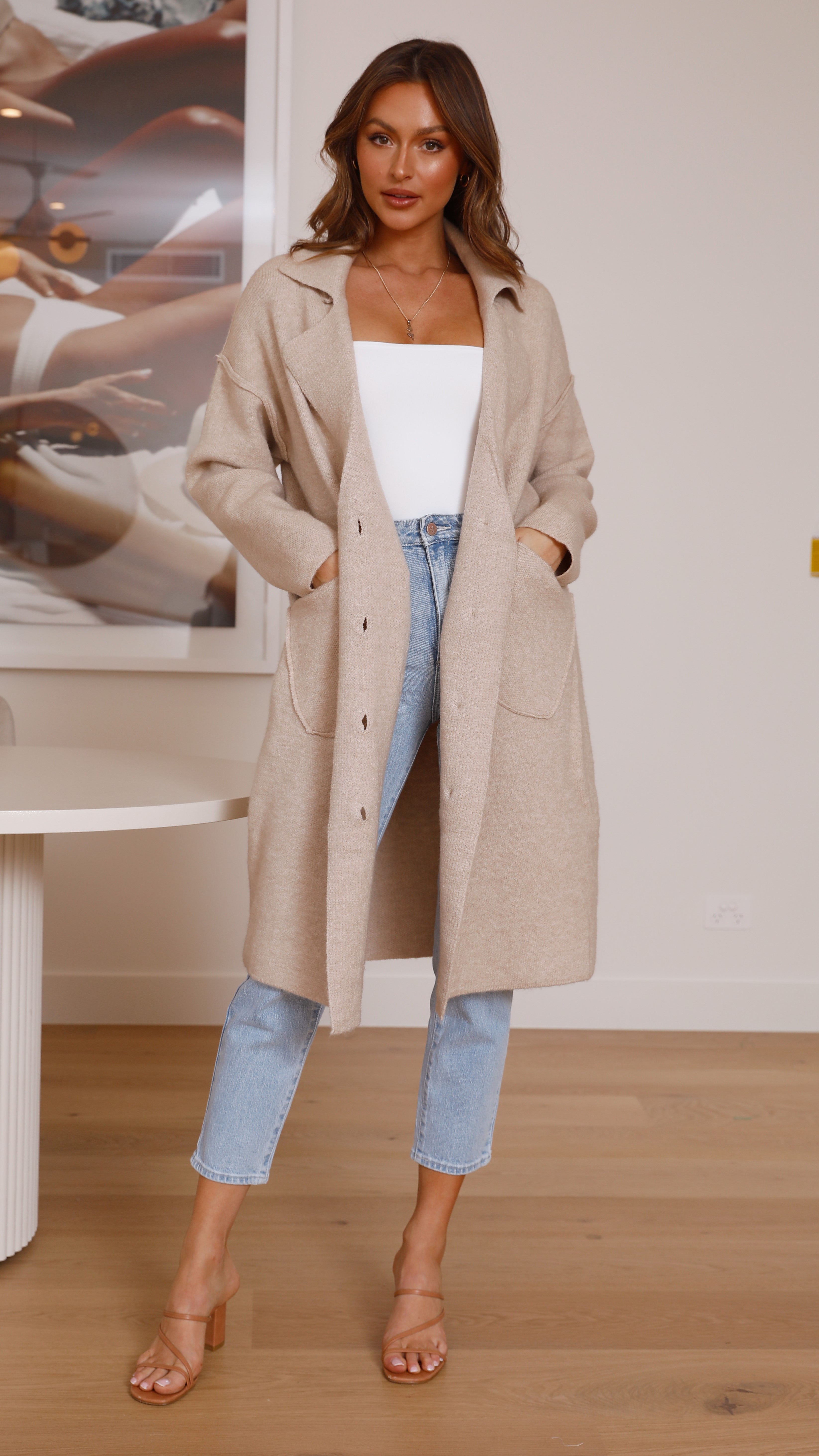 Serena Coat - Oatmeal-Sunshines Bliss