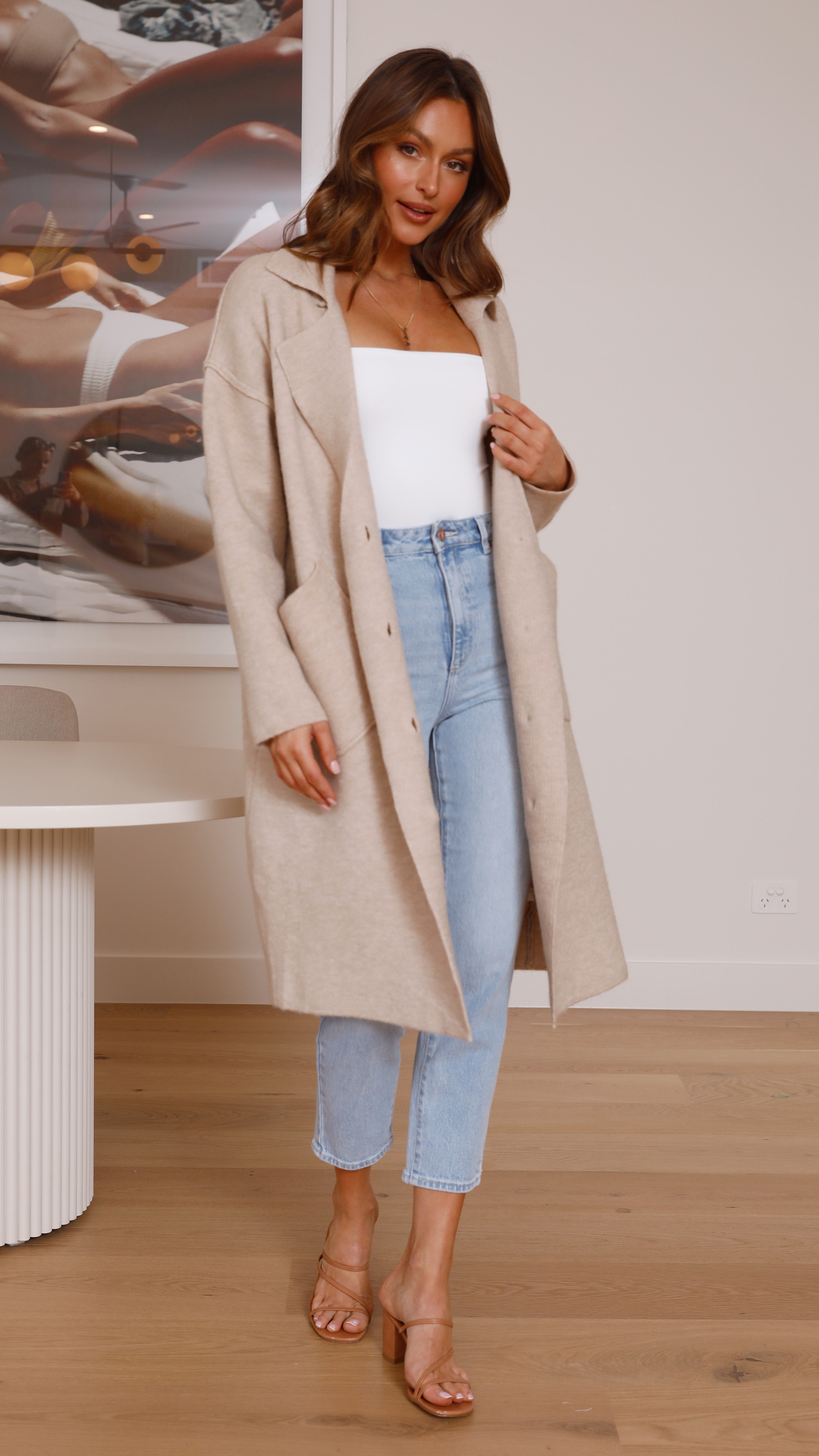 Serena Coat - Oatmeal-Sunshines Bliss