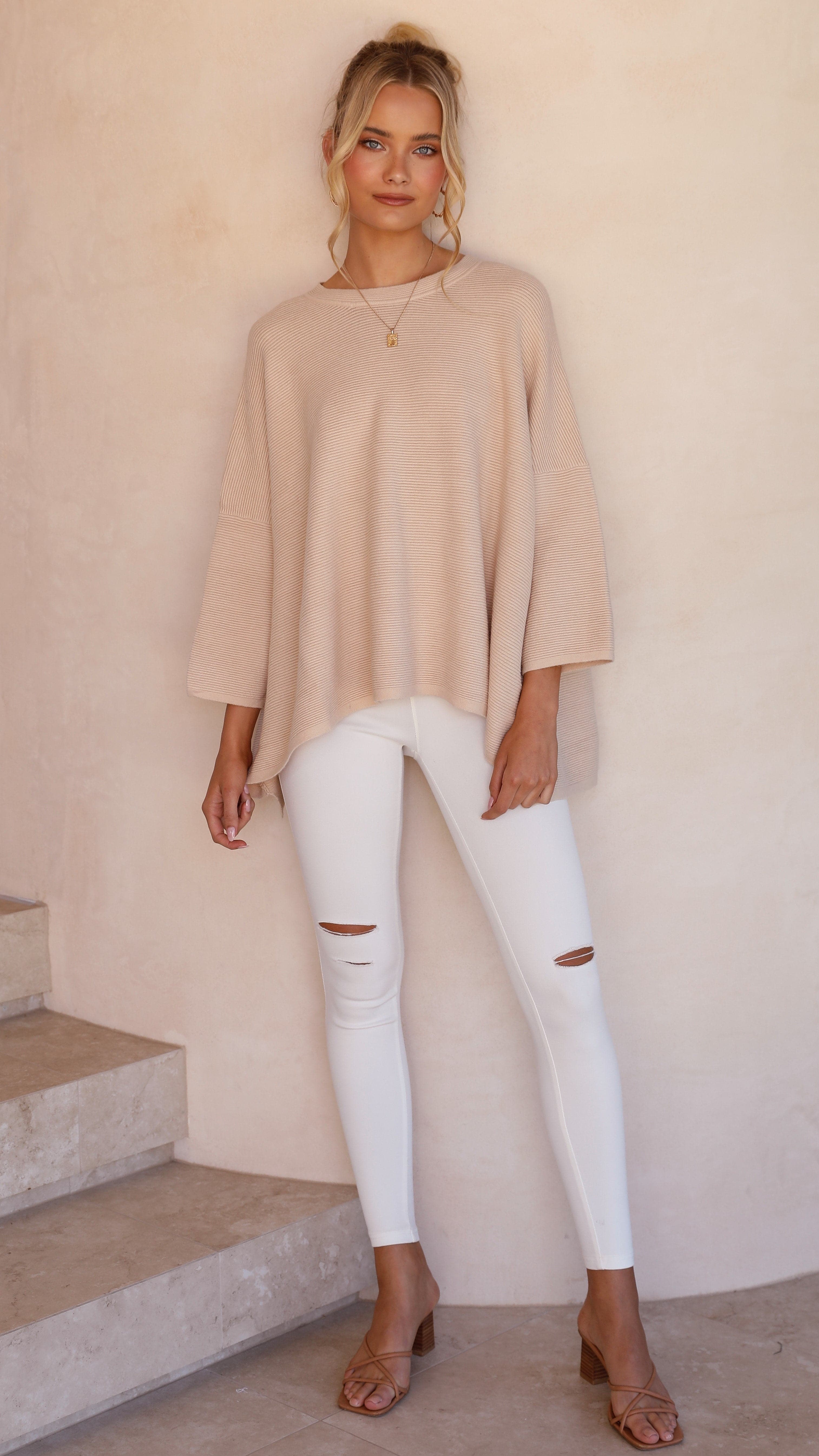 Whispers In The Moment Knit - Oatmeal-Sunshines Bliss