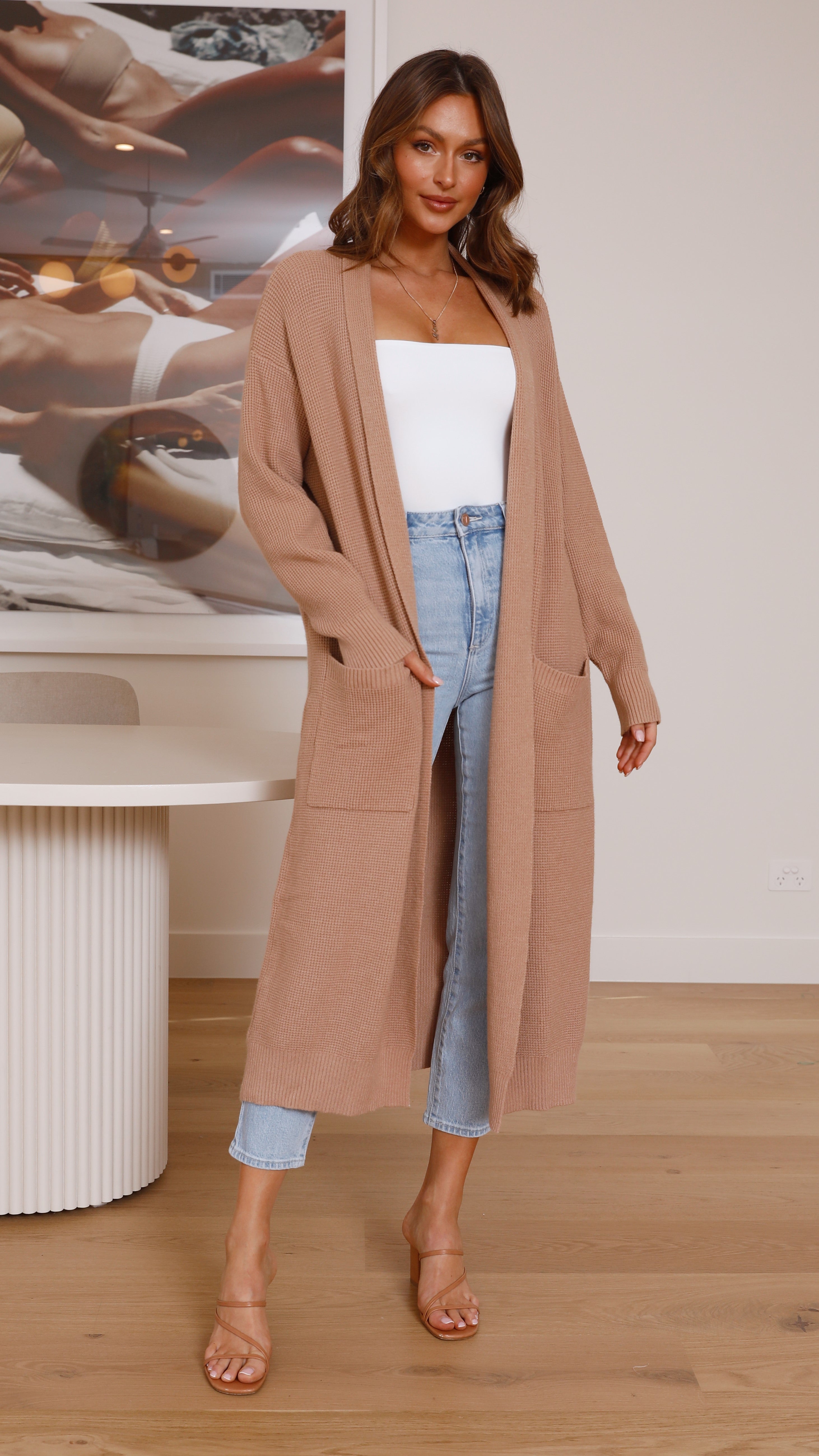 Nadine Cardigan - Tan-Sunshines Bliss