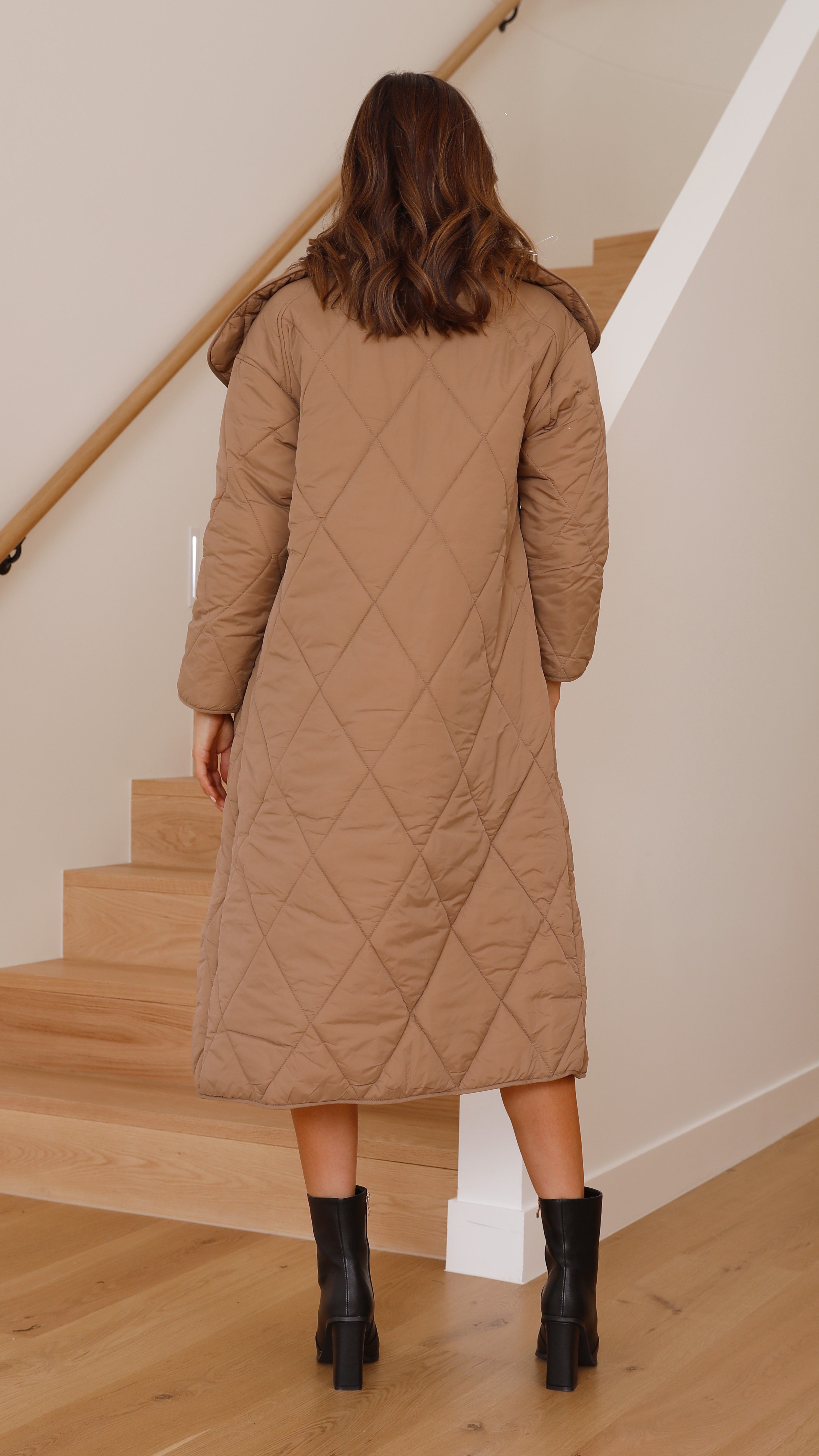 Olsen Long Coat - Latte-Sunshines Bliss