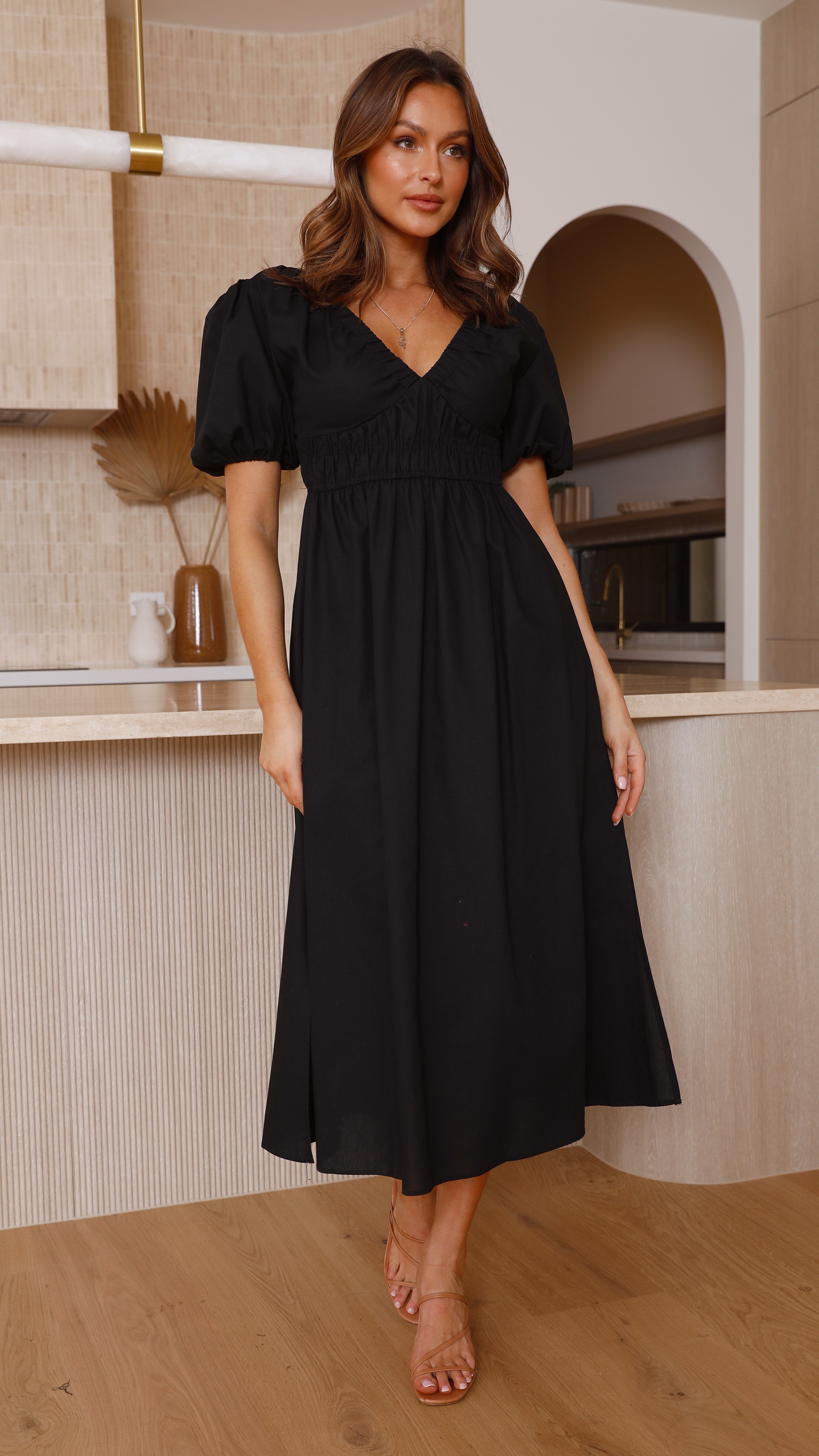 Fiore Maxi Dress - Black-Sunshines Bliss