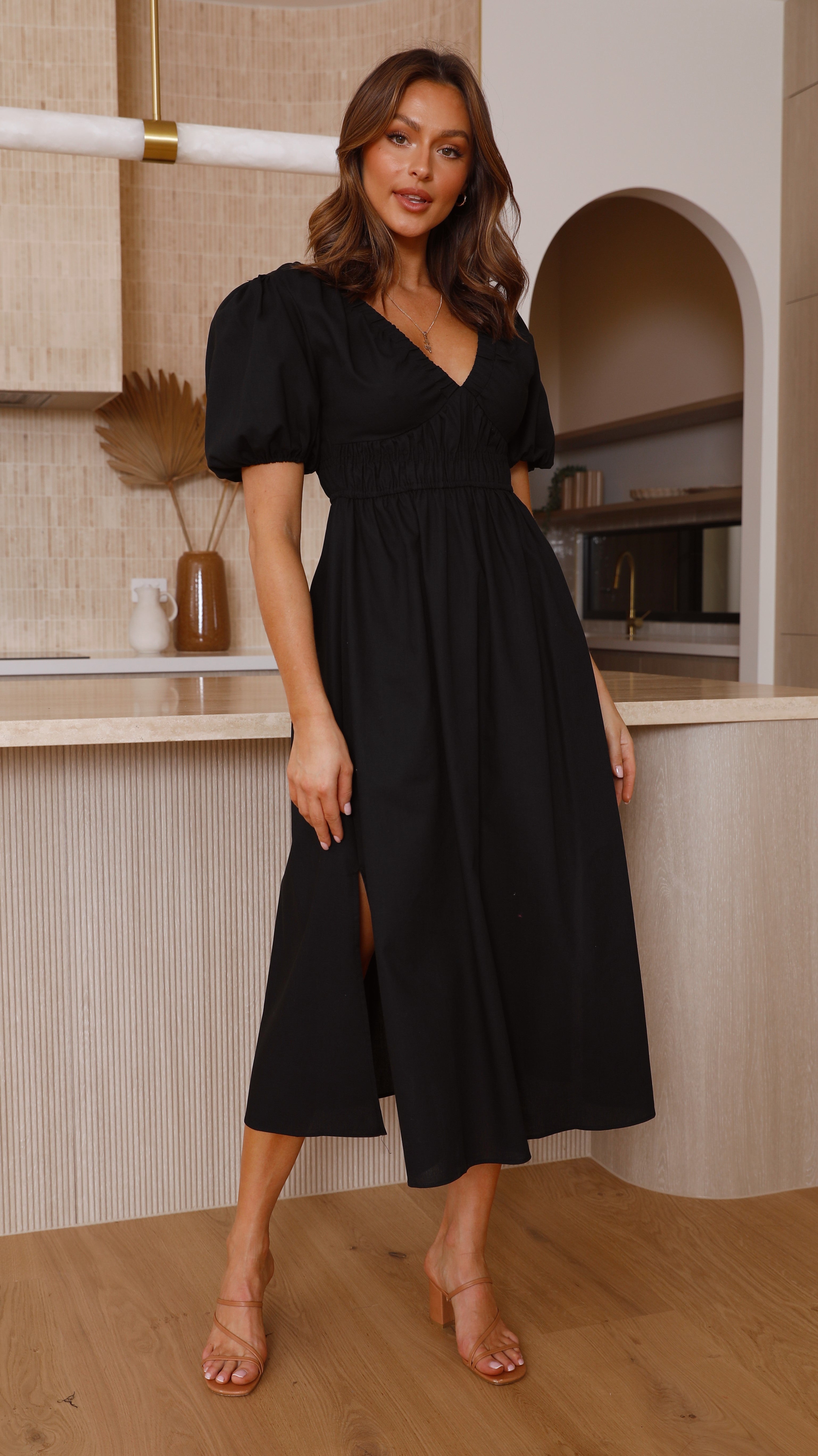 Fiore Maxi Dress - Black-Sunshines Bliss