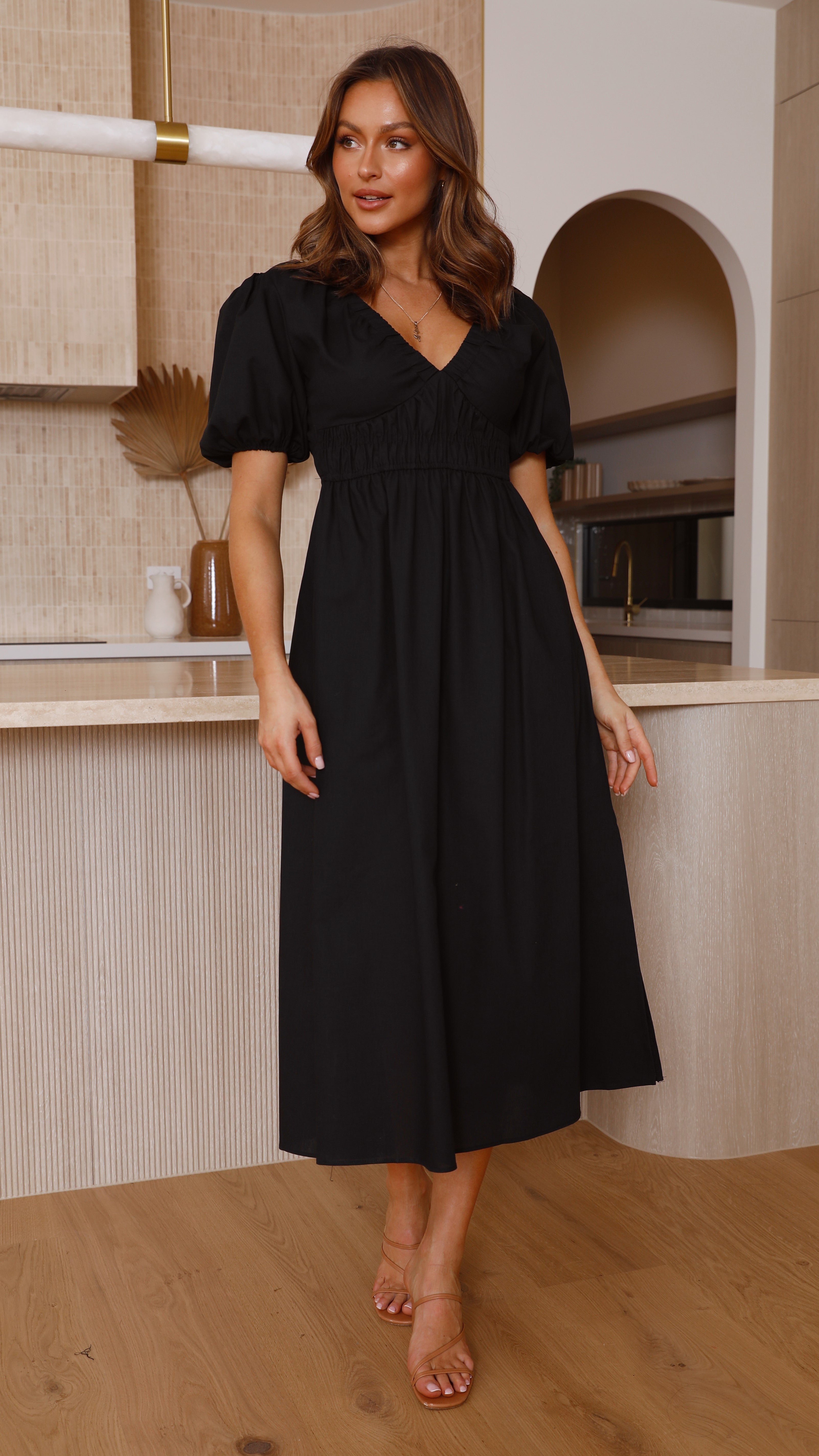 Fiore Maxi Dress - Black-Sunshines Bliss
