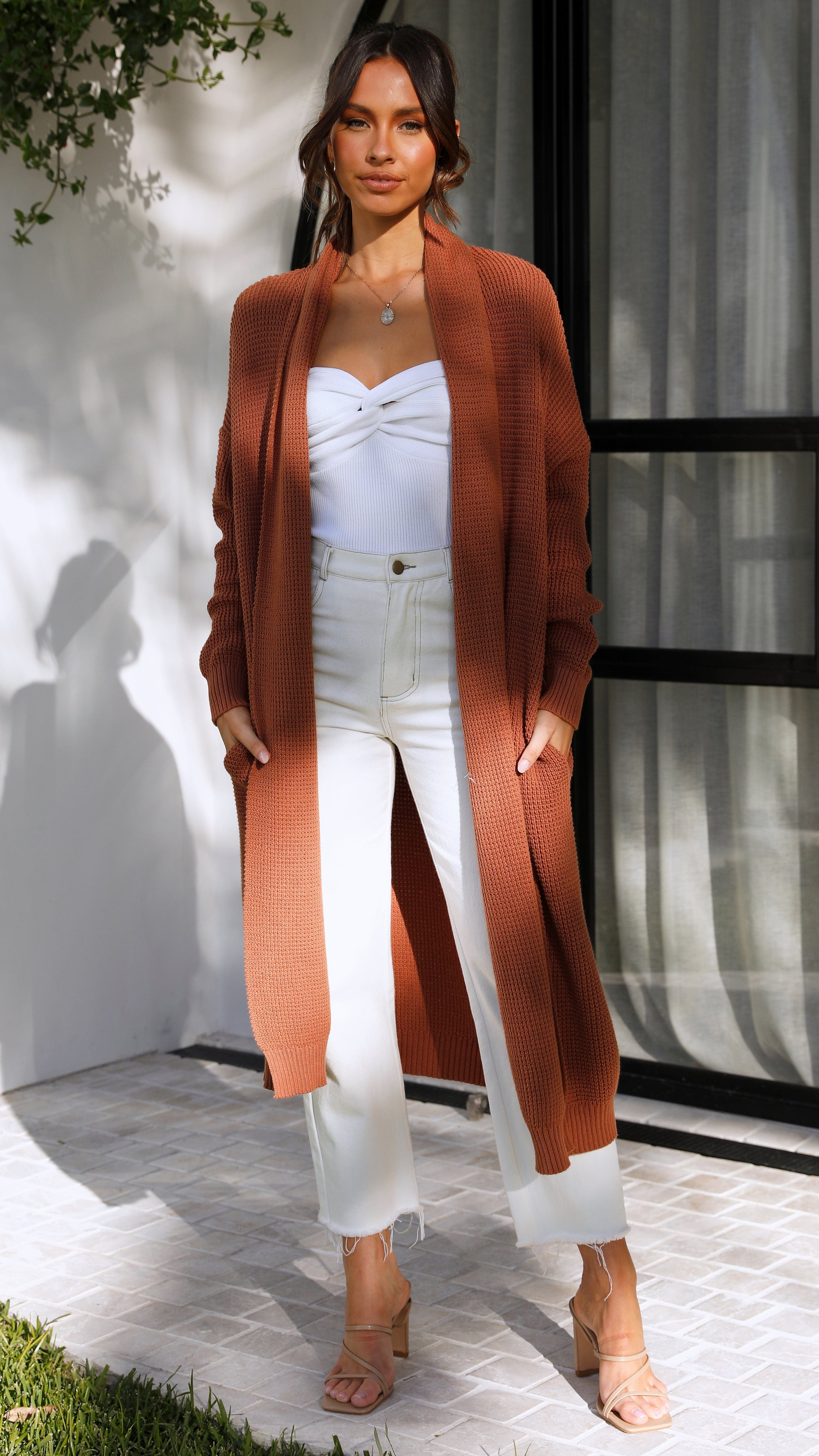 Hannah Cardigan - Rust-Sunshines Bliss