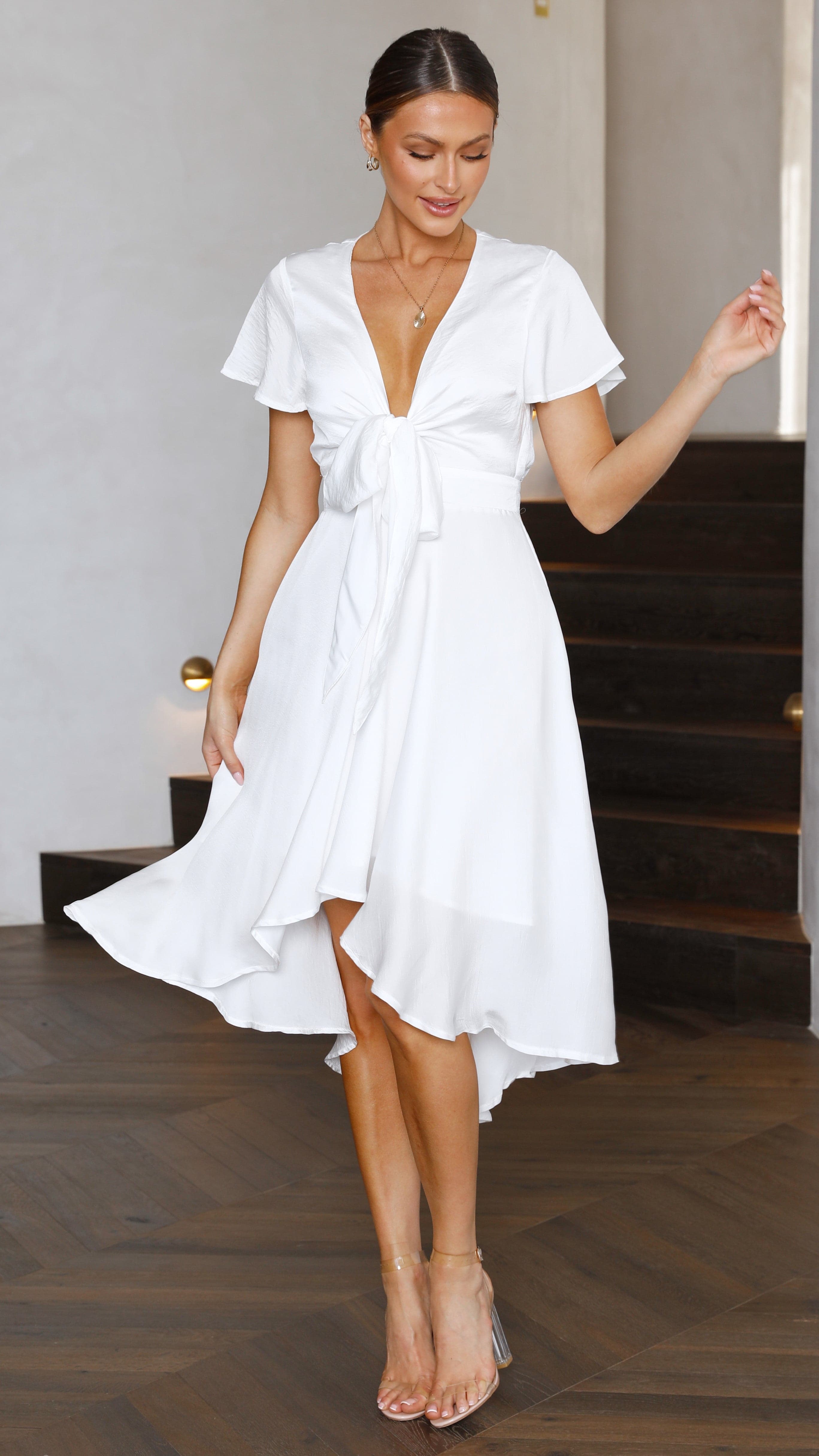 Sunny Daze Dress - White-Sunshines Bliss