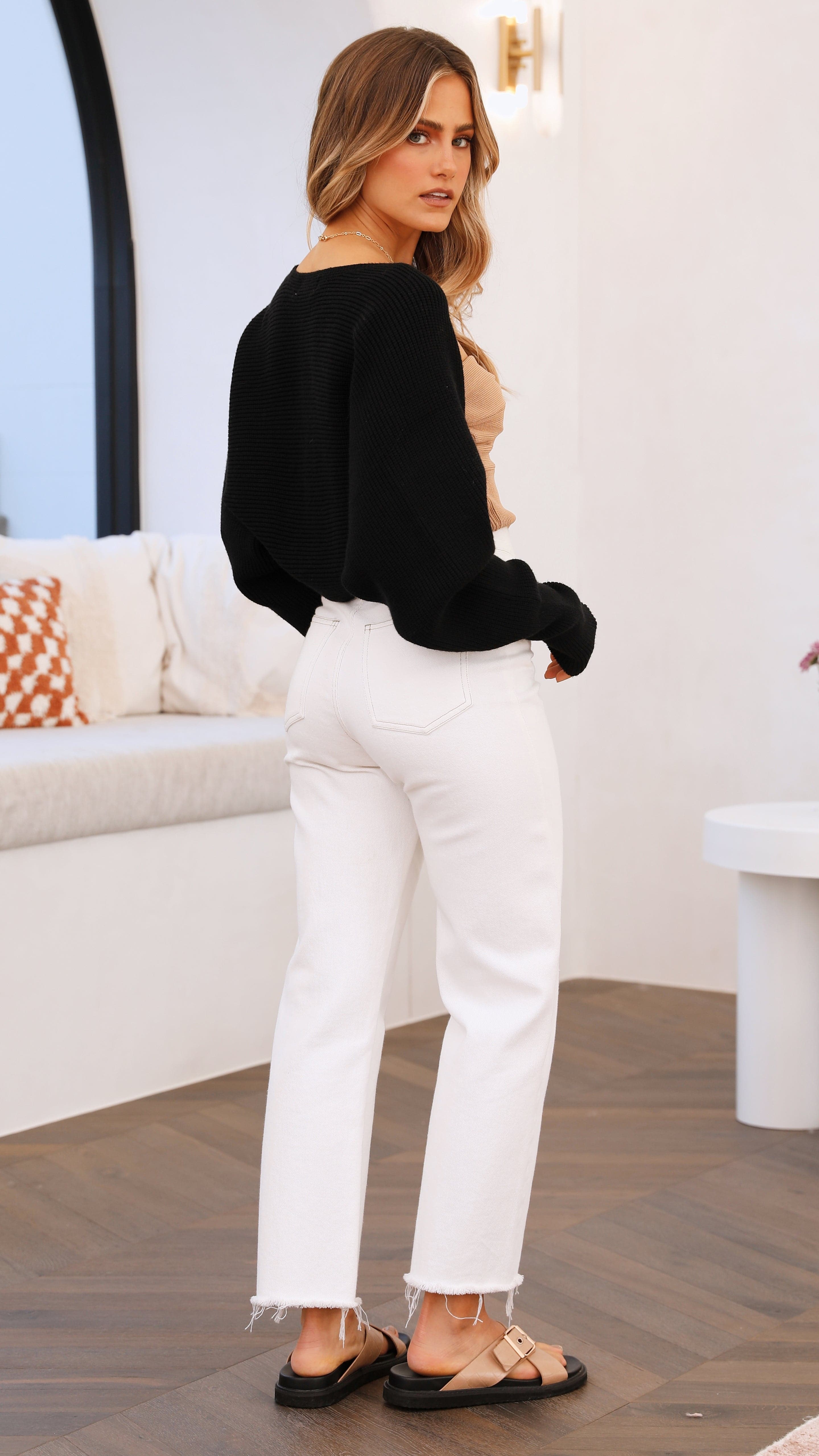 Vivien Bolero Knit - Black-Sunshines Bliss