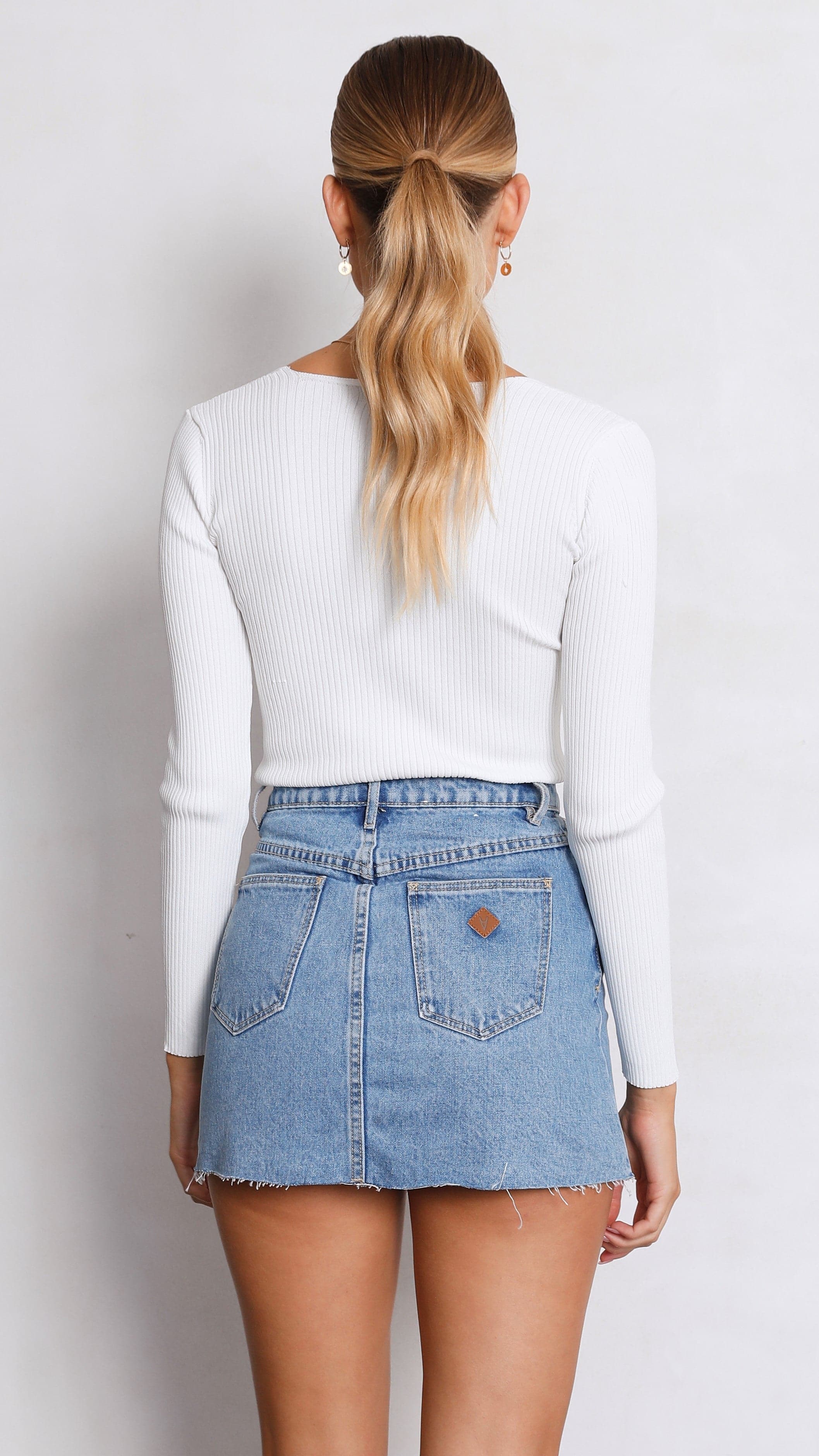 Abrand Aline Skirt - Walkin On-Sunshines Bliss