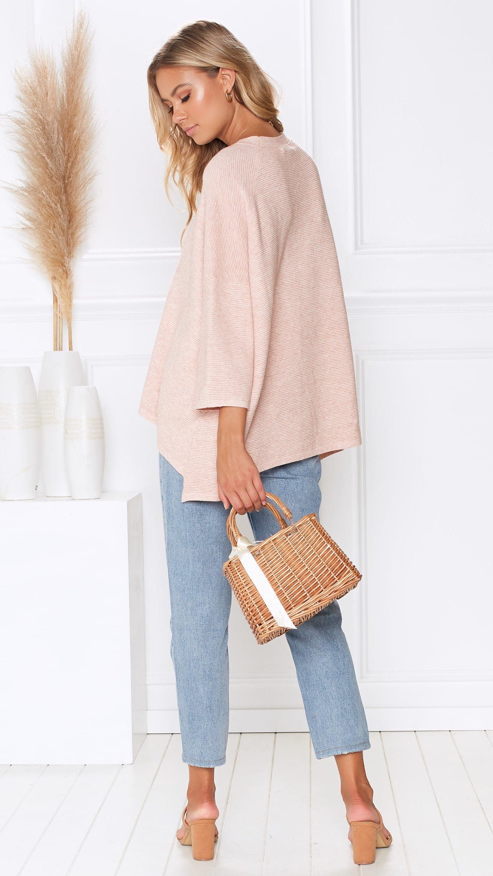 Whispers In the Moment Knit - Blush-Sunshines Bliss