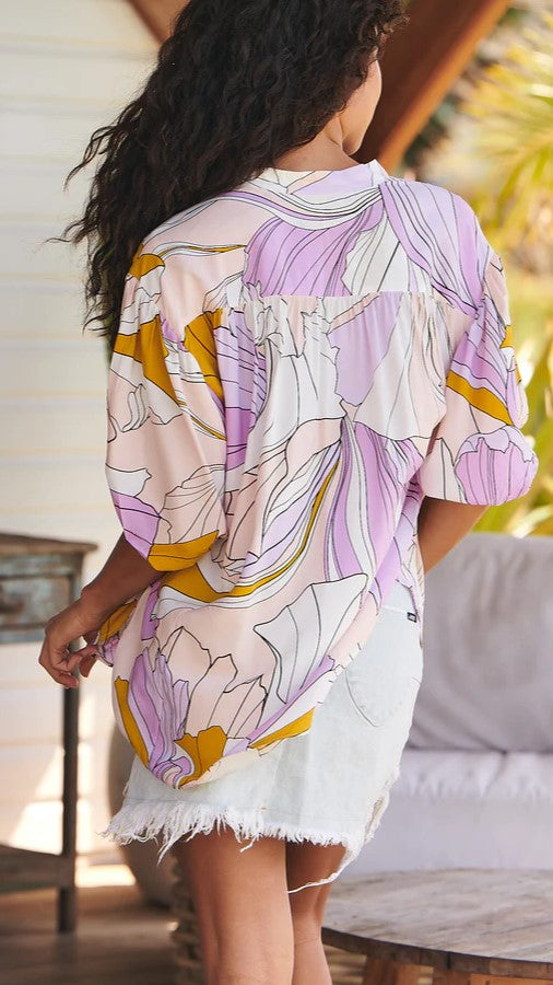 Gypsea Blouse - Lavender Swirl-Sunshines Bliss