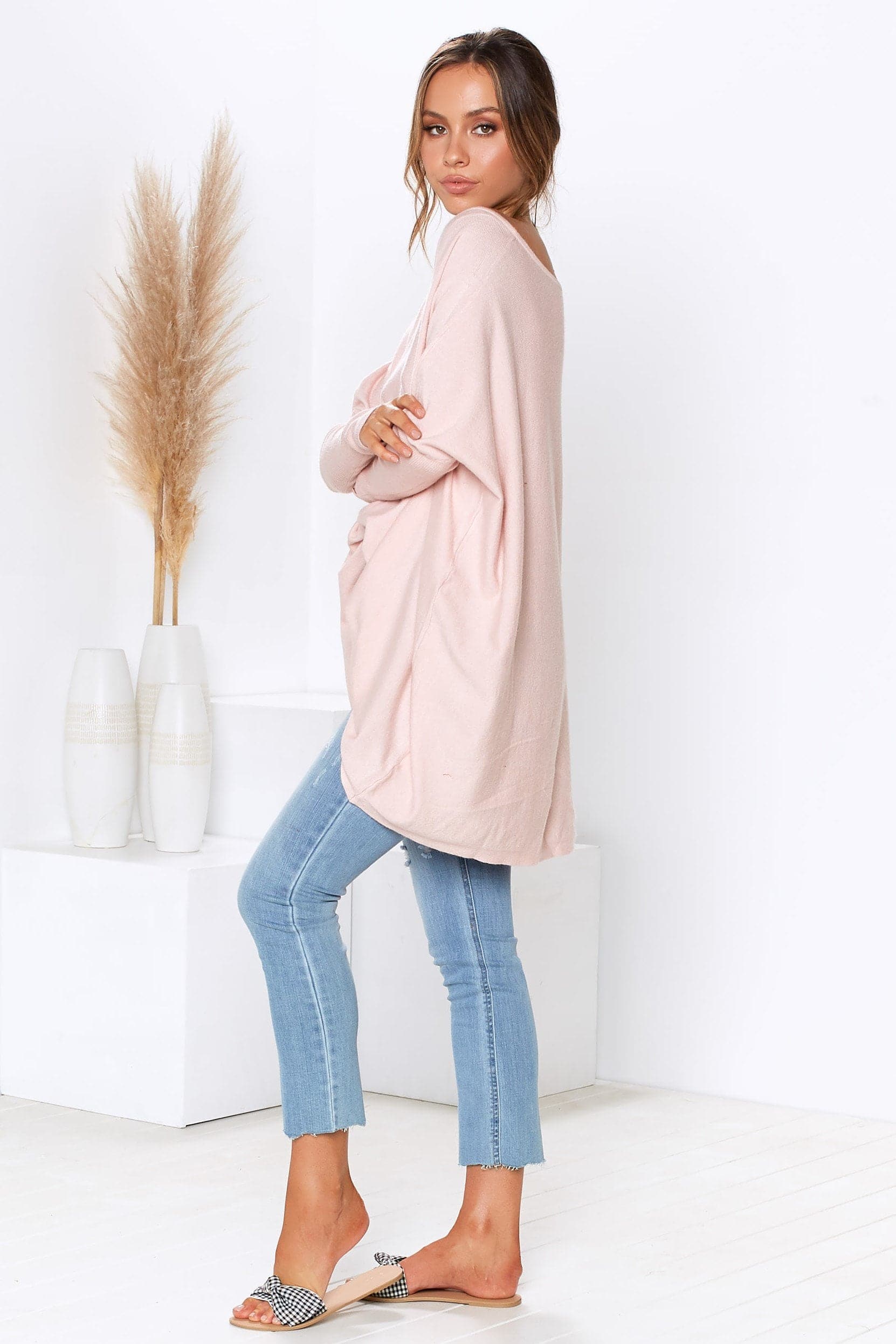 Amalia Knit Top - Blush-Sunshines Bliss