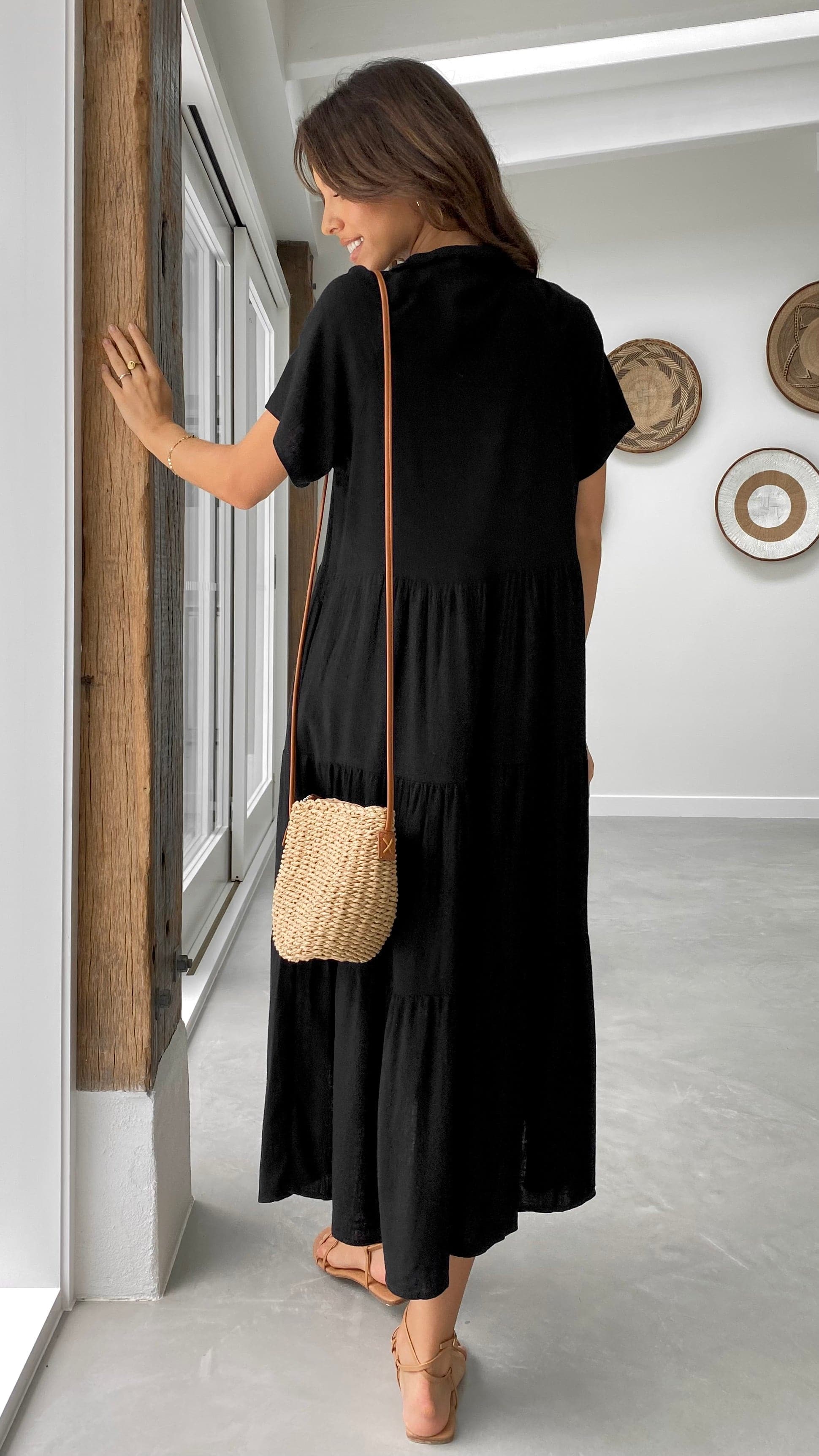 knee length dresses for ladies Kim Scarf Satin Midi Dress main image 1