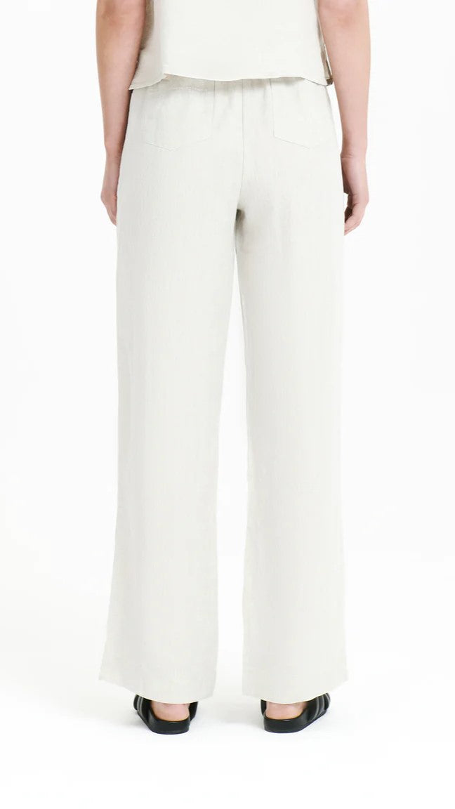Linen Lounge Pant - Natural-Sunshines Bliss