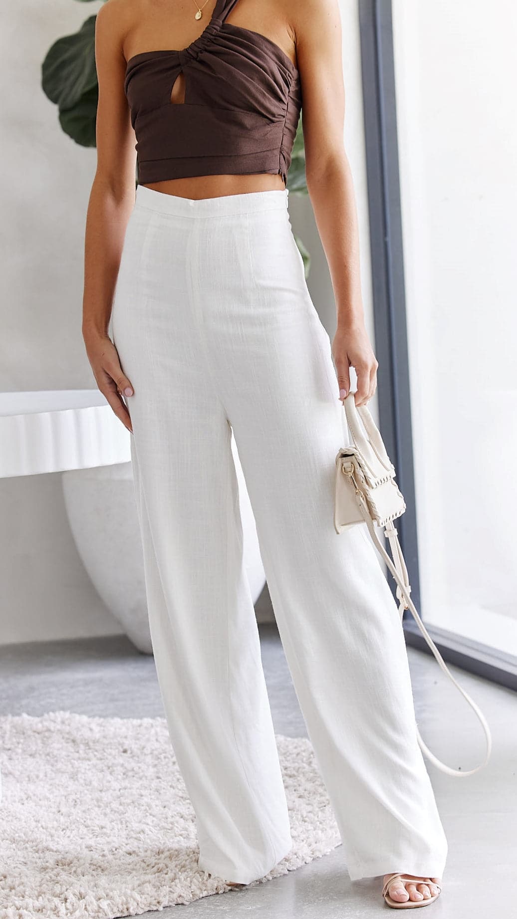 Daybreak Pants - White-Sunshines Bliss