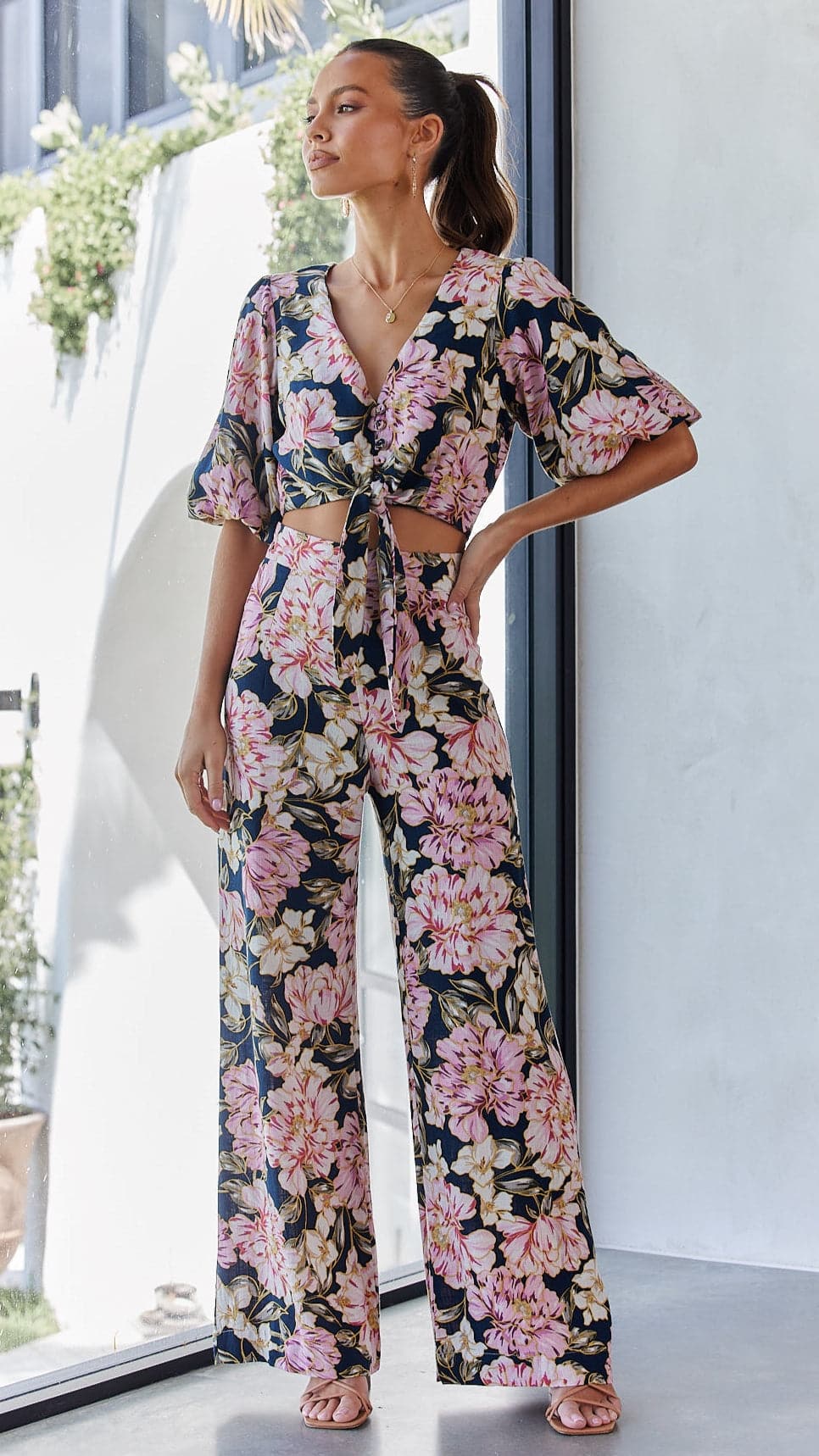 Sonya Crop Top - Karlie Print-Sunshines Bliss