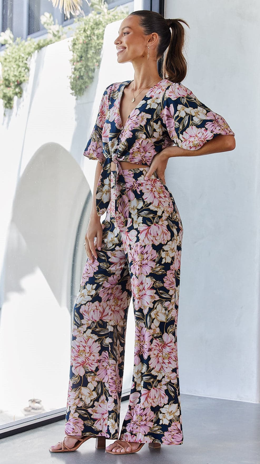 Sonya Crop Top - Karlie Print-Sunshines Bliss