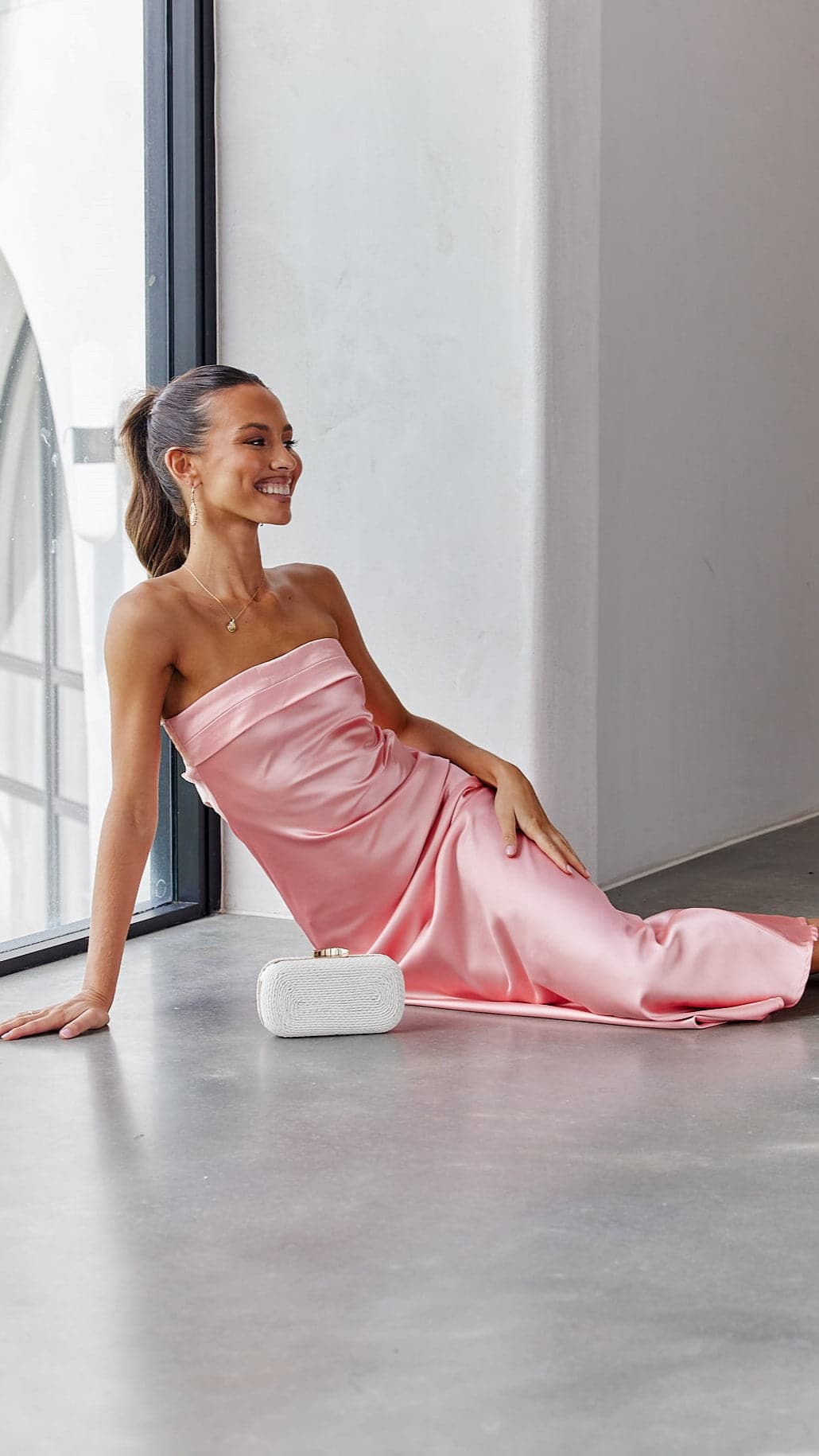 Miya Maxi Dress - Pink-Sunshines Bliss