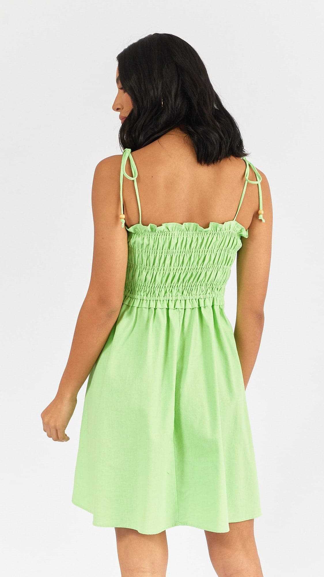 Poppy Mini Dress - Apple Green-Sunshines Bliss