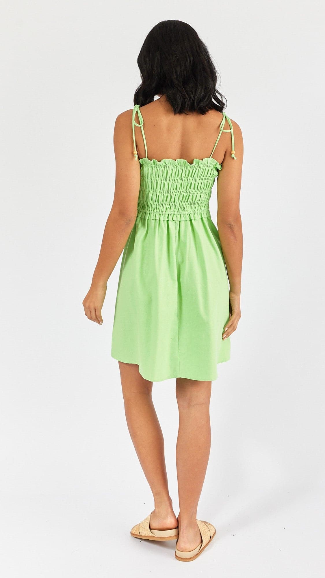 Poppy Mini Dress - Apple Green-Sunshines Bliss