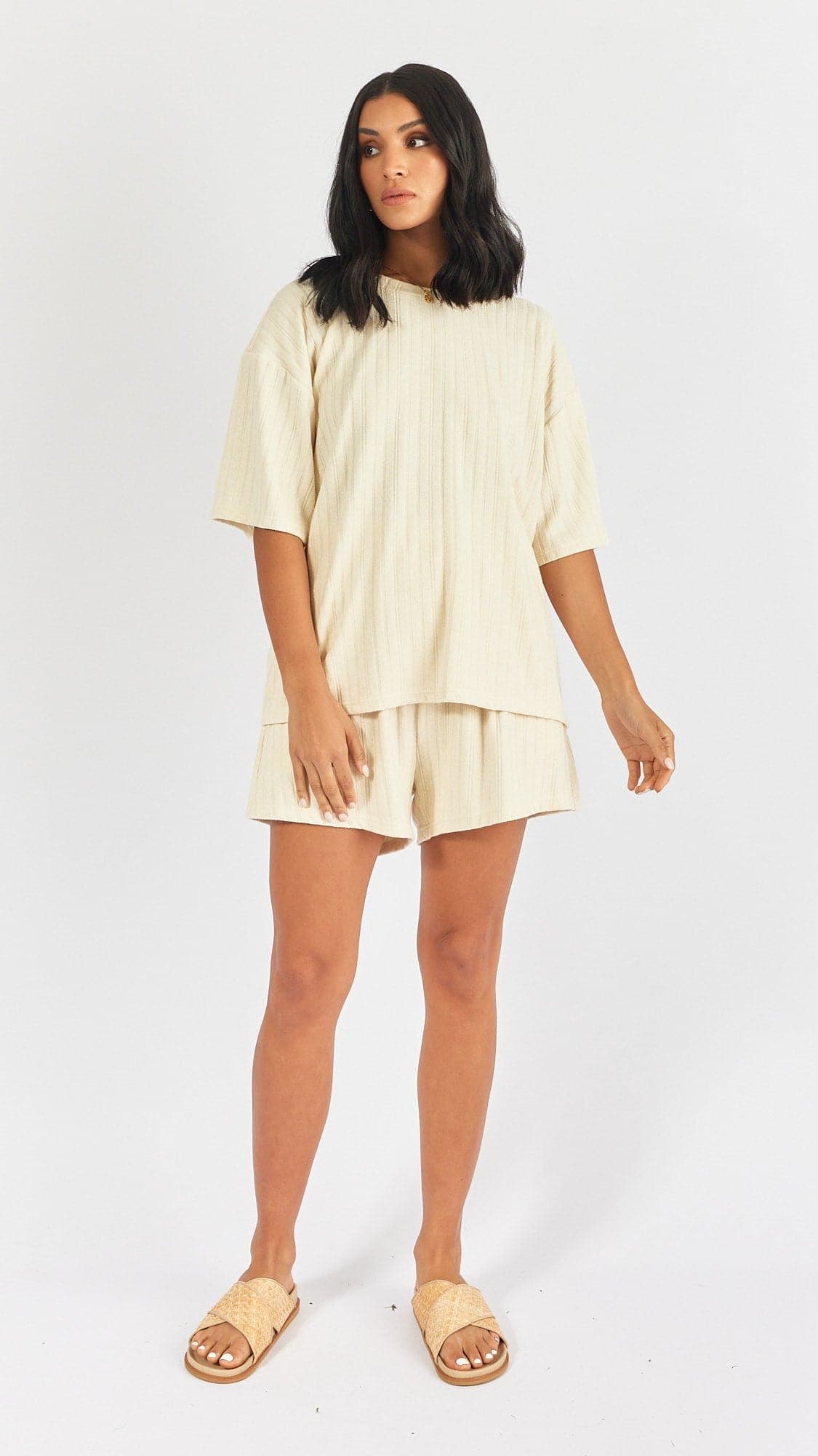 Delta Shorts - Cream-Sunshines Bliss