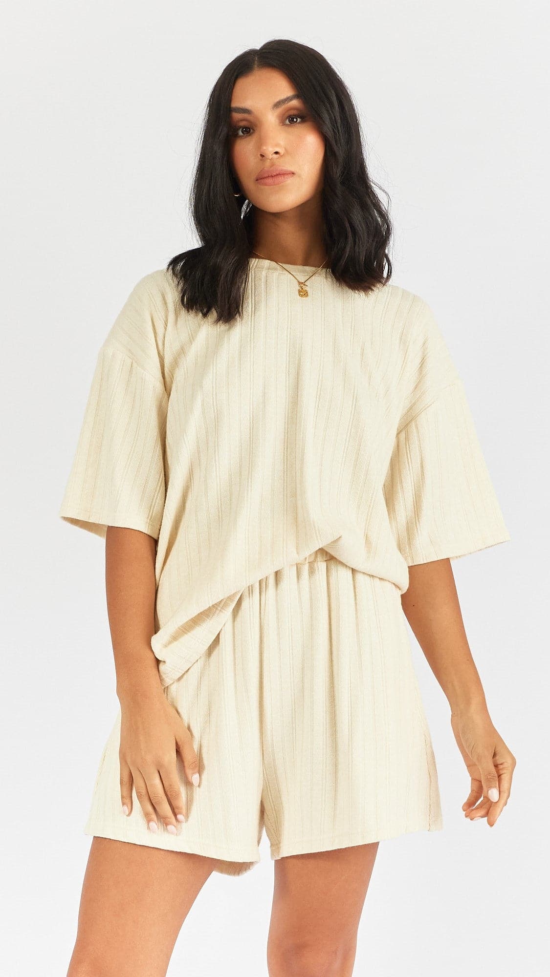 Delta Shorts - Cream-Sunshines Bliss