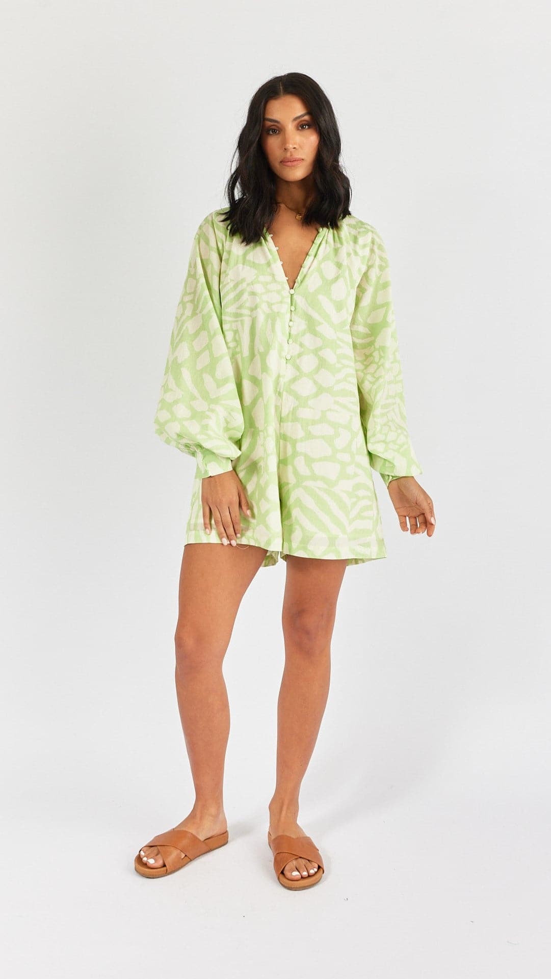 Olga Romper - Isadora Print-Sunshines Bliss