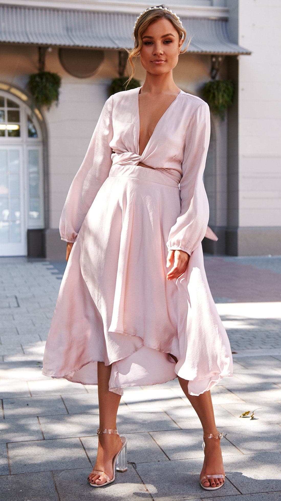 Starry Nights Dress - Blush-Sunshines Bliss