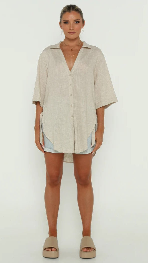 Lottie Shirt - Sand-Sunshines Bliss