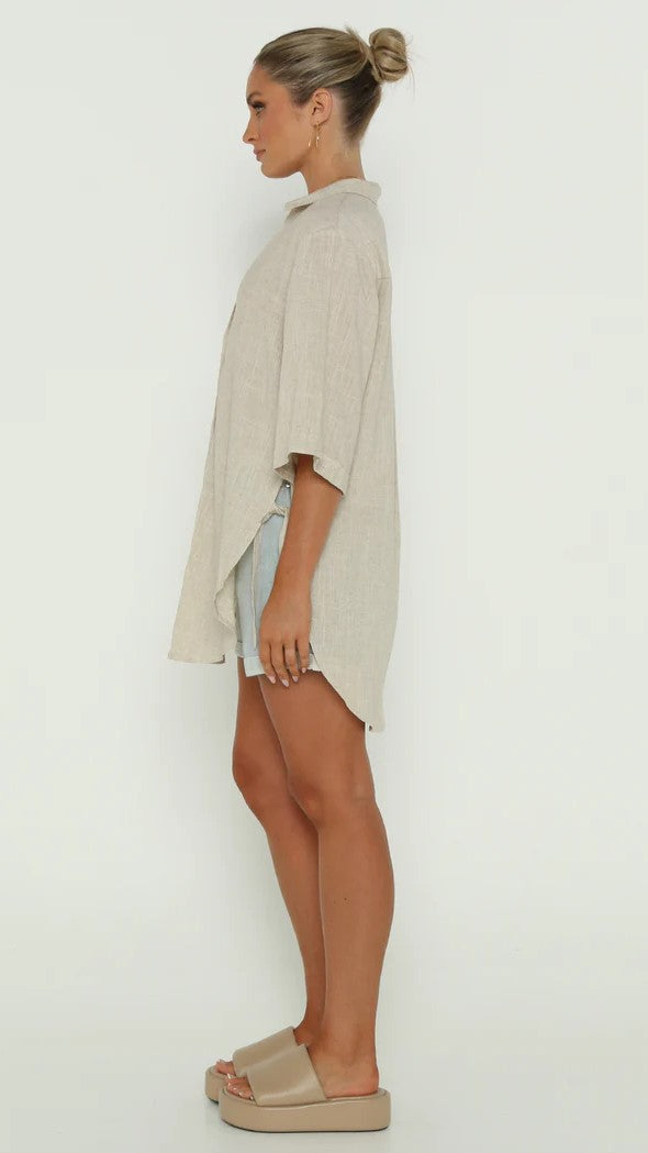 Lottie Shirt - Sand-Sunshines Bliss