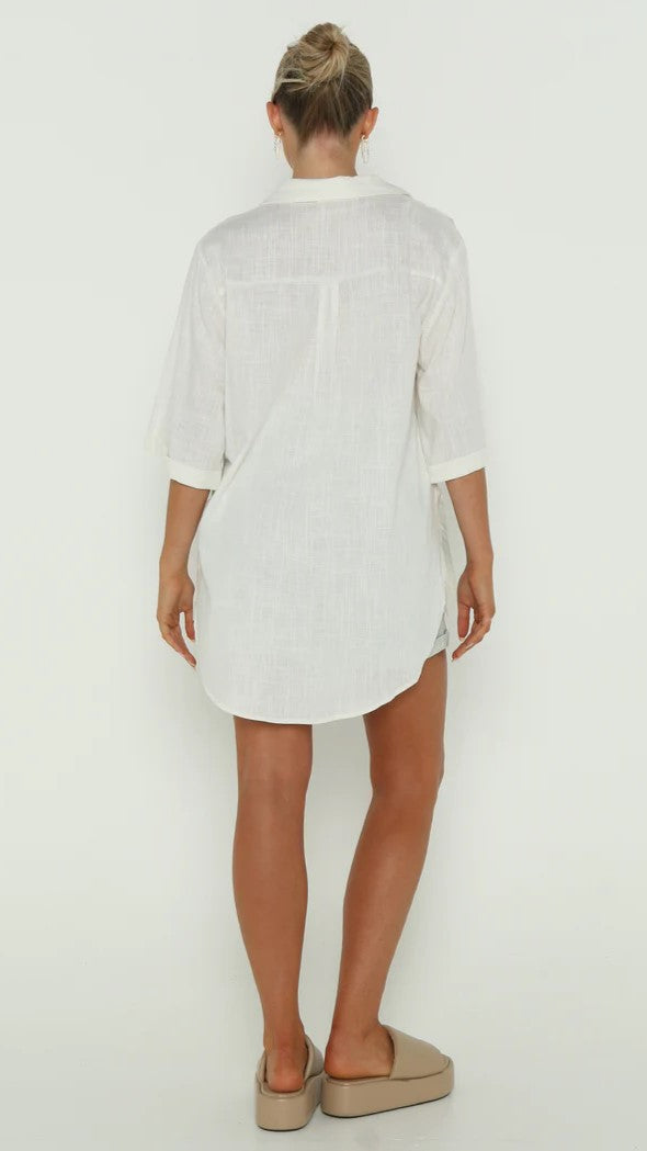 Lottie Shirt - White-Sunshines Bliss