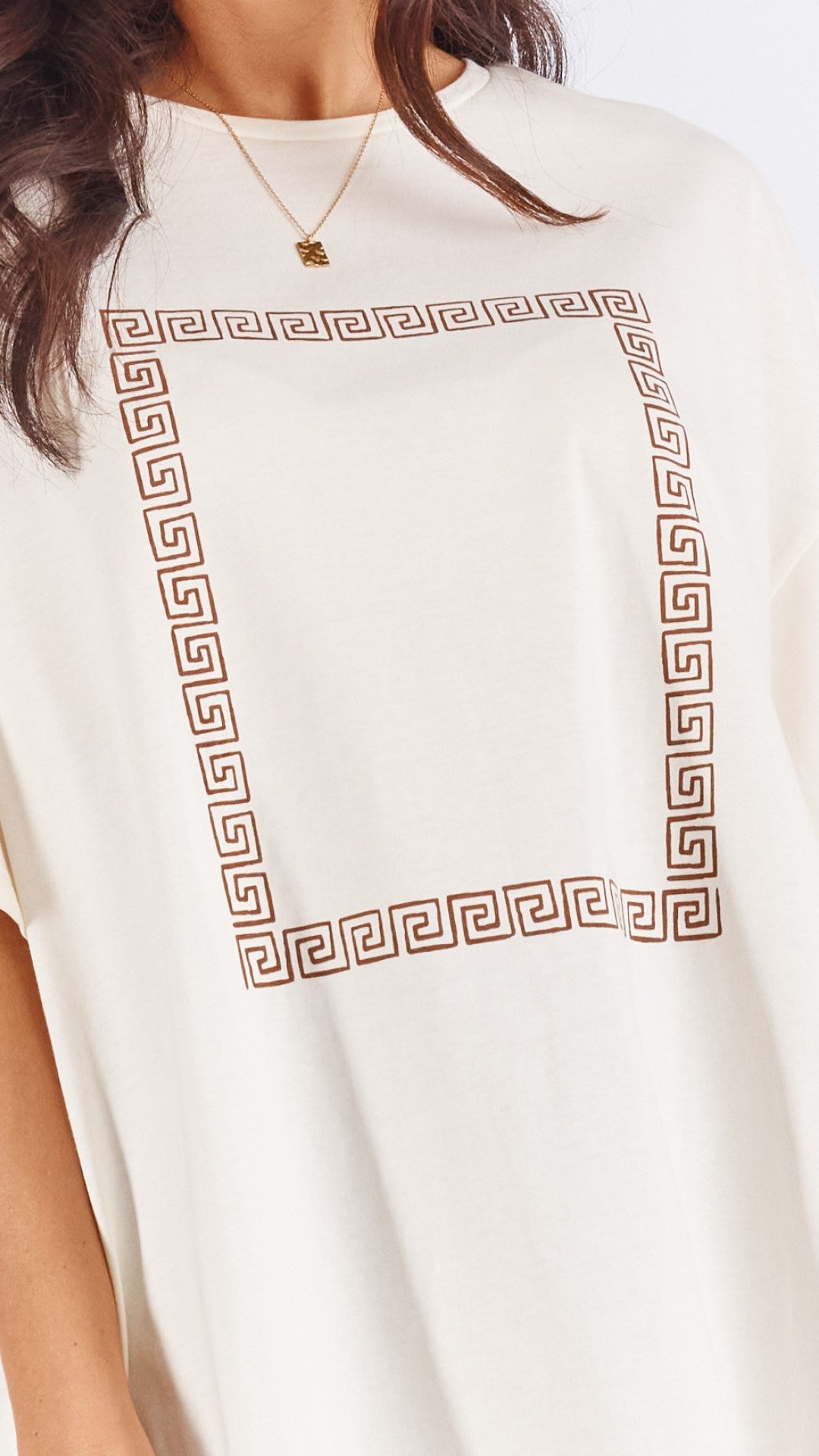 Meander Tee - Brown-Sunshines Bliss